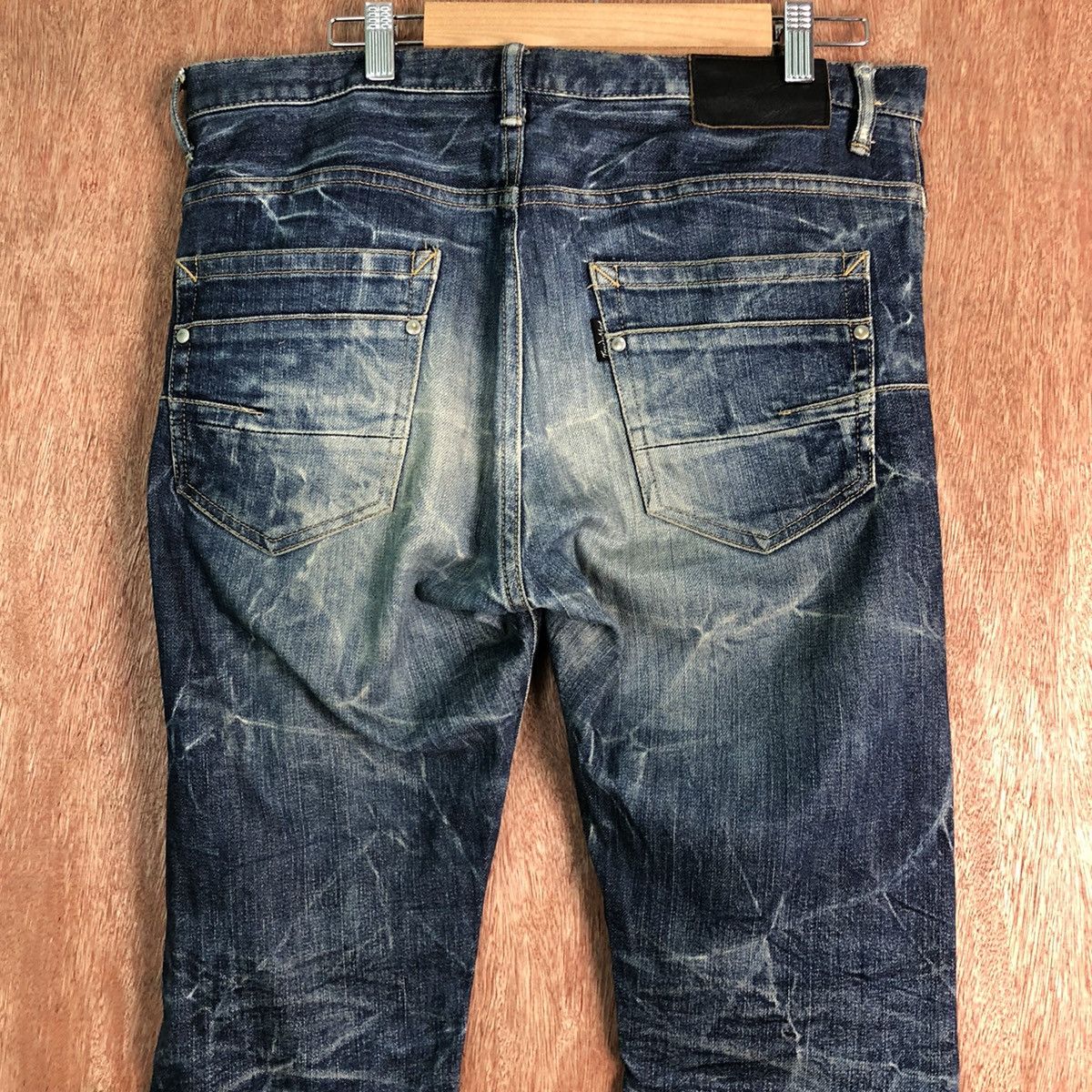 Tornado Mart DL Tornado Mart Japan lightning stripe Denim Pants #c145 Size US 34 / EU 50 - 9 Thumbnail