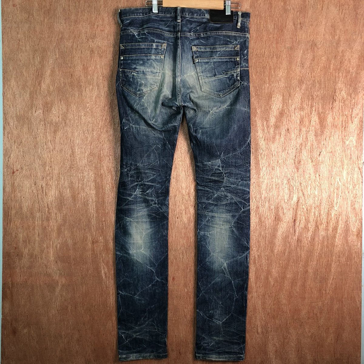 Tornado Mart DL Tornado Mart Japan lightning stripe Denim Pants #c145 Size US 34 / EU 50 - 8 Thumbnail