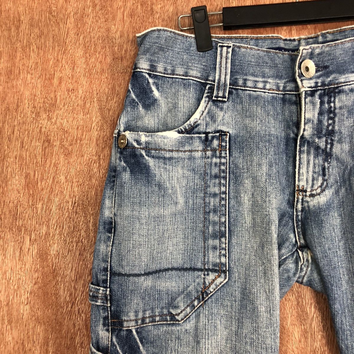 Japanese Brand DLL R.1.1.9 Blue Denim multipocket Jeans Pants #c625 Size 30" / US 8 / IT 44 - 6 Thumbnail