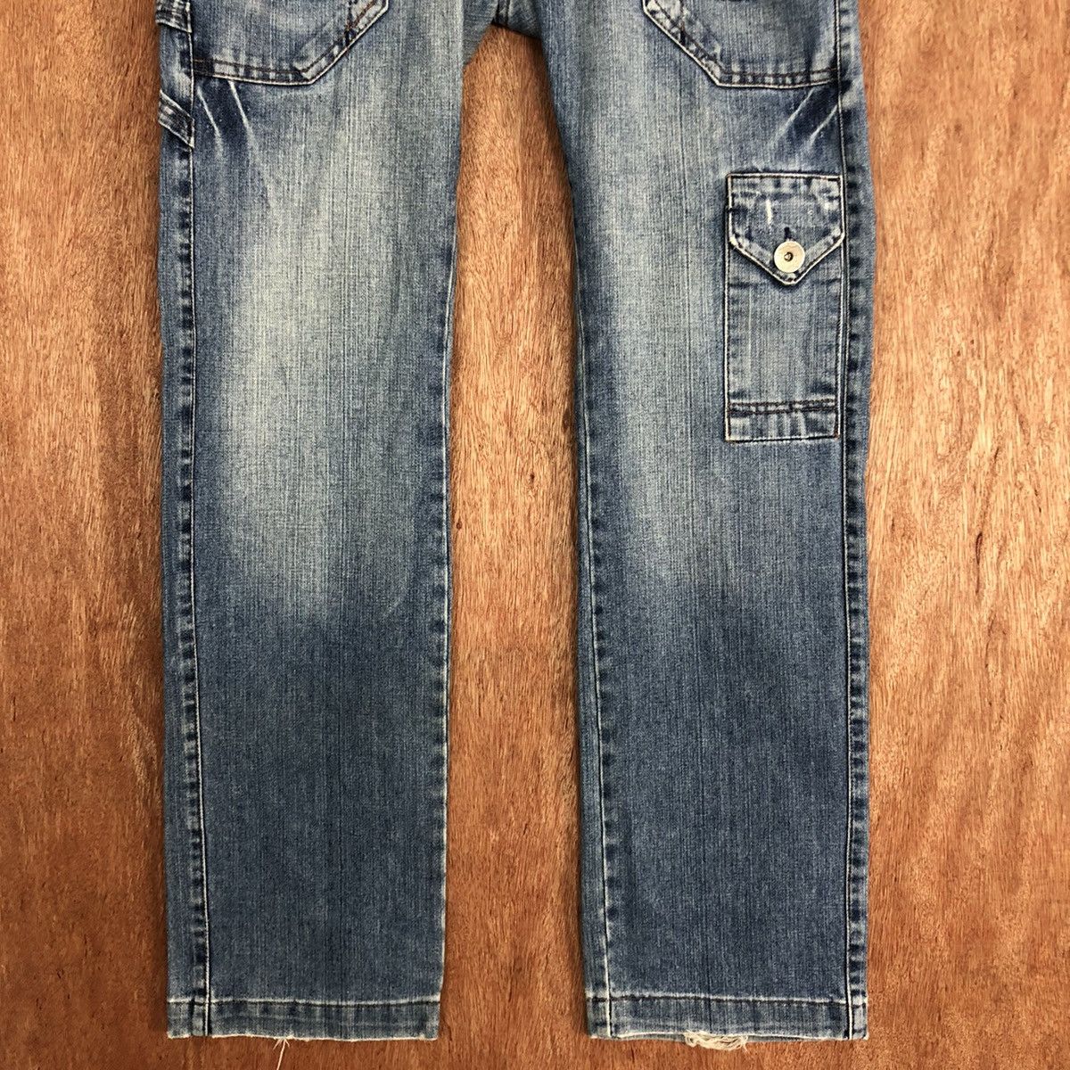 Japanese Brand DLL R.1.1.9 Blue Denim multipocket Jeans Pants #c625 Size 30" / US 8 / IT 44 - 3 Thumbnail