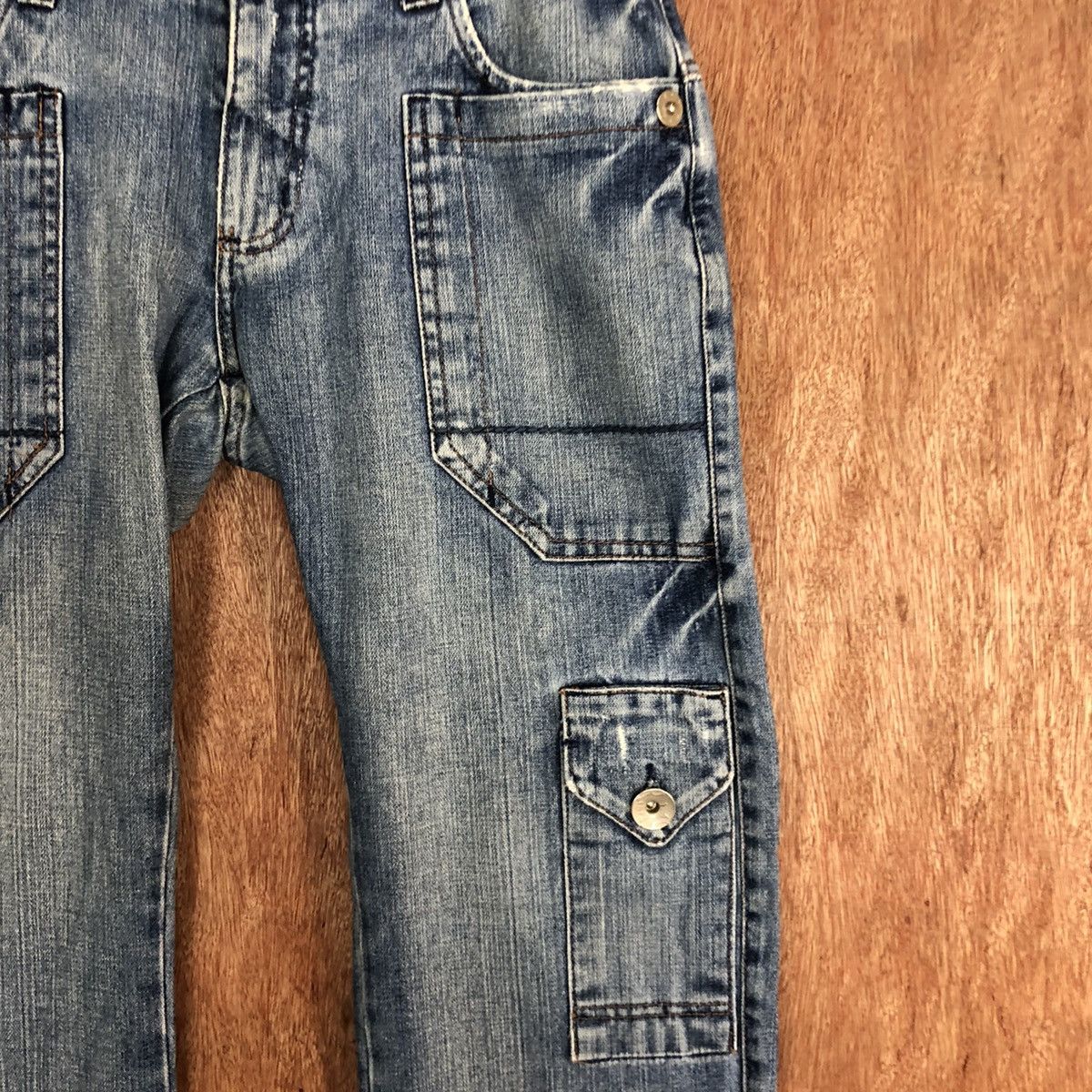 Japanese Brand DLL R.1.1.9 Blue Denim multipocket Jeans Pants #c625 Size 30" / US 8 / IT 44 - 5 Thumbnail