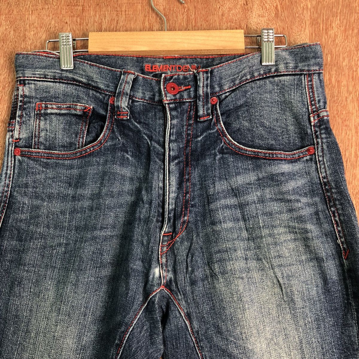 Element DLL Element Blue distressed Denim skate Jeans Pants #c122 Size US 30 / EU 46 - 4 Thumbnail