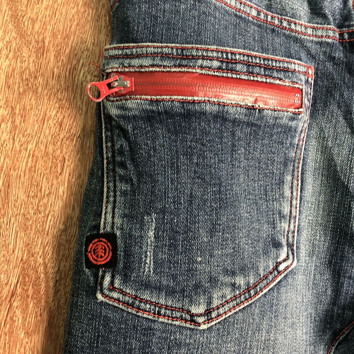 Element DLL Element Blue distressed Denim skate Jeans Pants #c122 Size US 30 / EU 46 - 10 Thumbnail