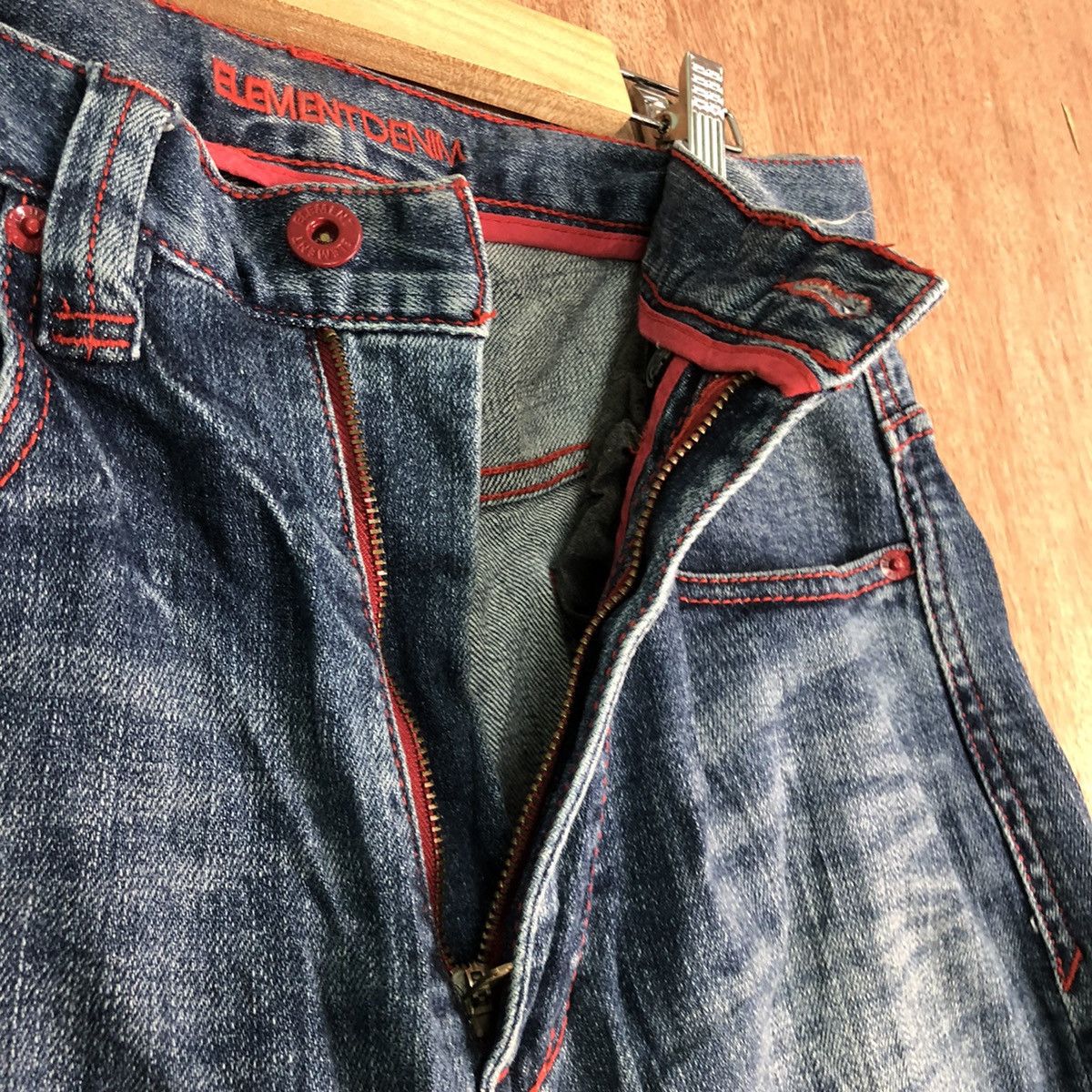 Element DLL Element Blue distressed Denim skate Jeans Pants #c122 Size US 30 / EU 46 - 6 Thumbnail
