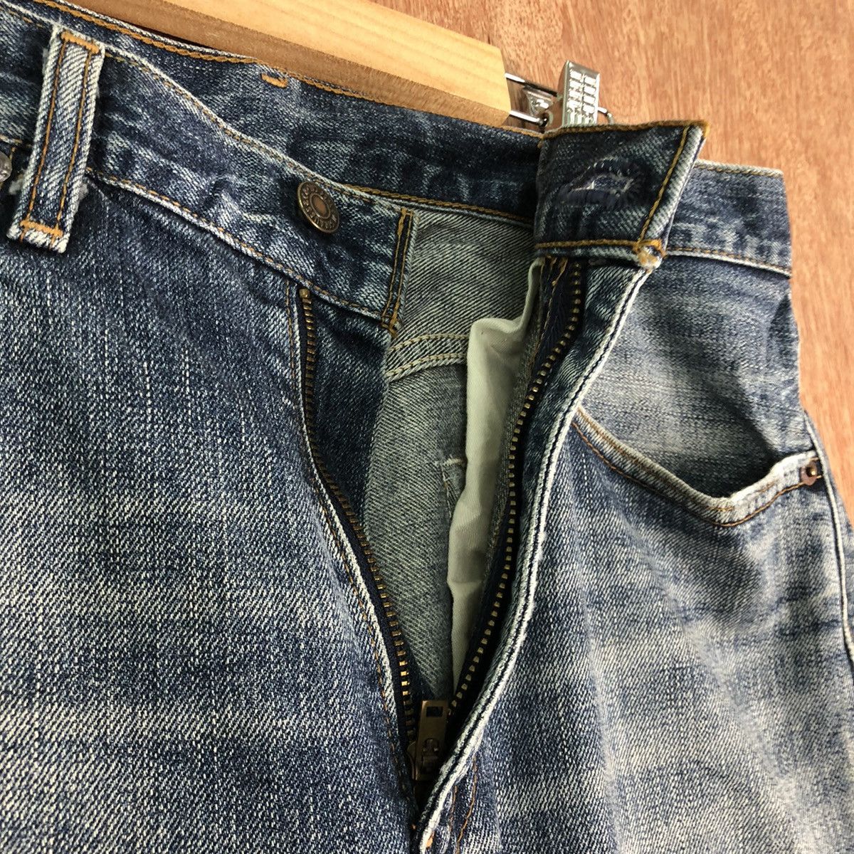 Levi's Levi's Strauss Blue Denim Jeans Pants #c178 Size US 33 - 5 Thumbnail