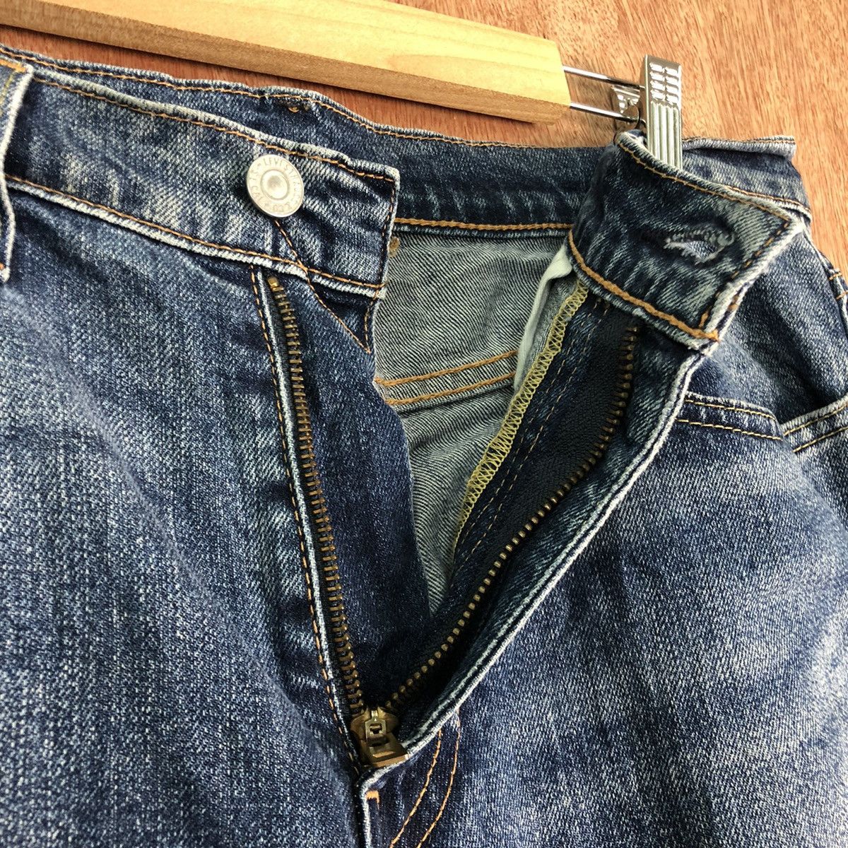 Levi's DLL Levi's Big E Vintage Blue Denim Jeans Pants #c248 Size US 31 - 5 Thumbnail
