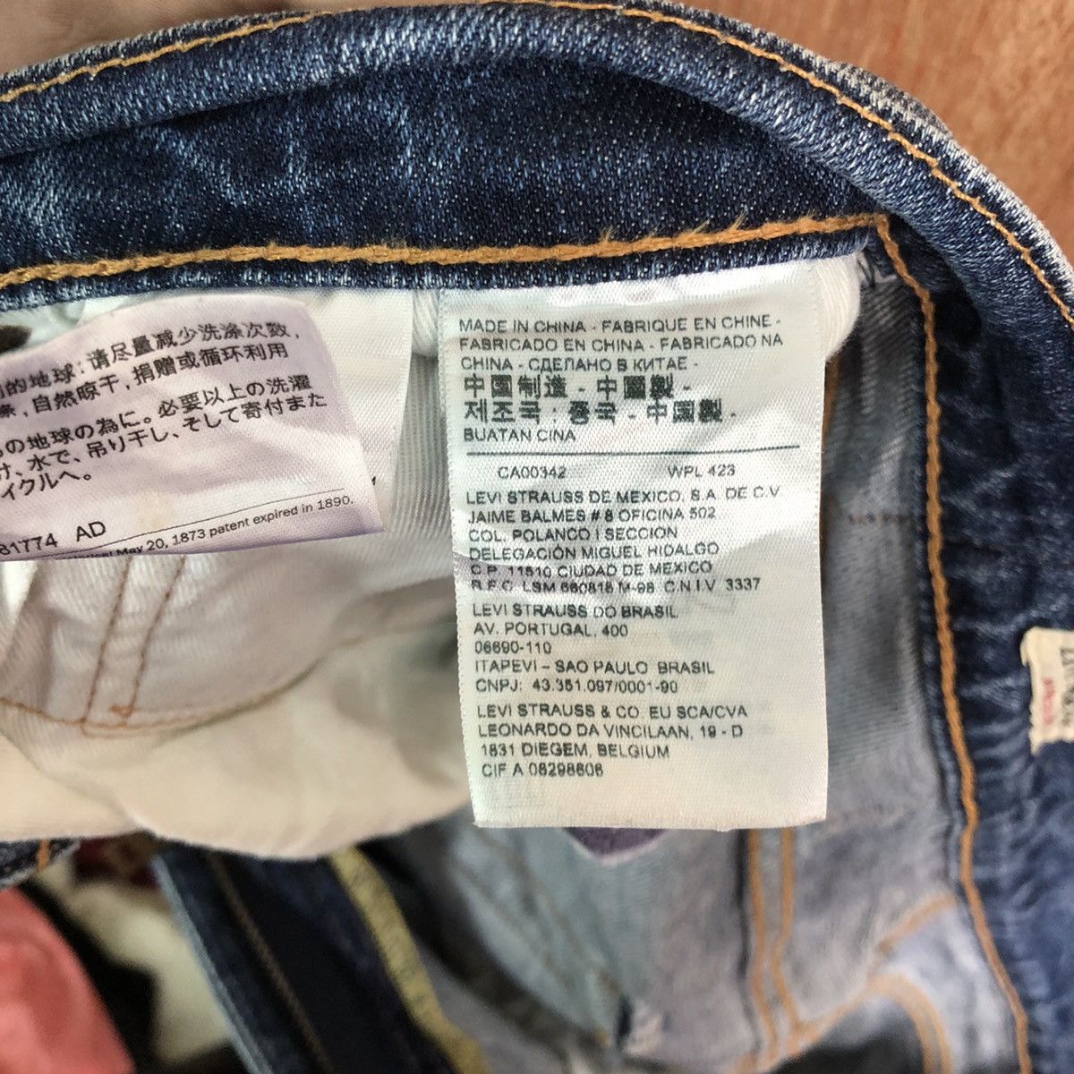 Levi's DLL Levi's Big E Vintage Blue Denim Jeans Pants #c248 Size US 31 - 12 Thumbnail
