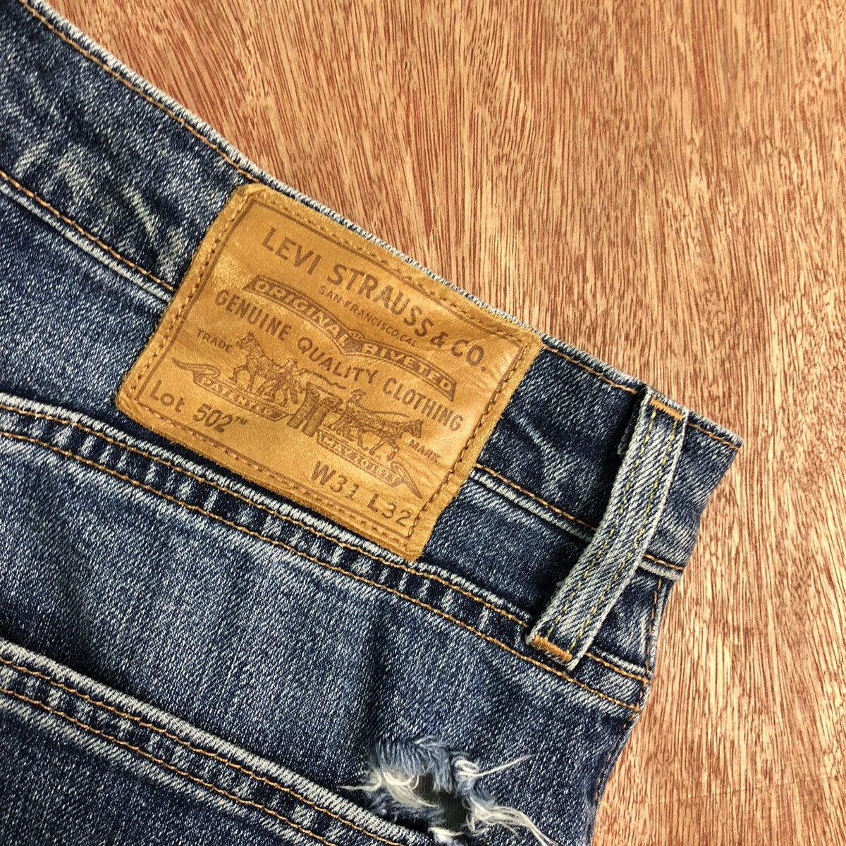 Levi's DLL Levi's Big E Vintage Blue Denim Jeans Pants #c248 Size US 31 - 10 Thumbnail