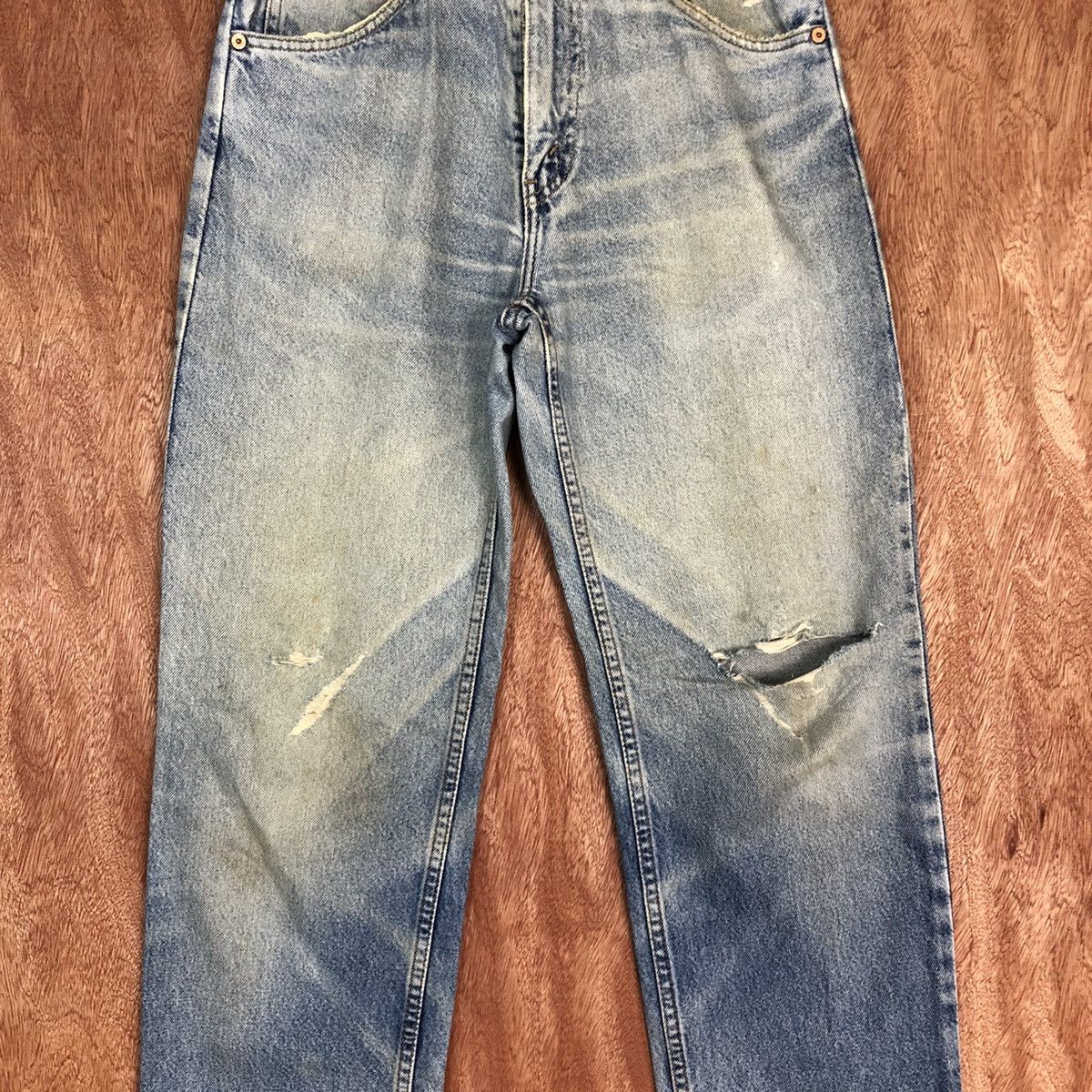 Levi's DL Levis Strauss orange tag Distressed Denim Pants #c631 Size US 28 / EU 44 - 4 Thumbnail