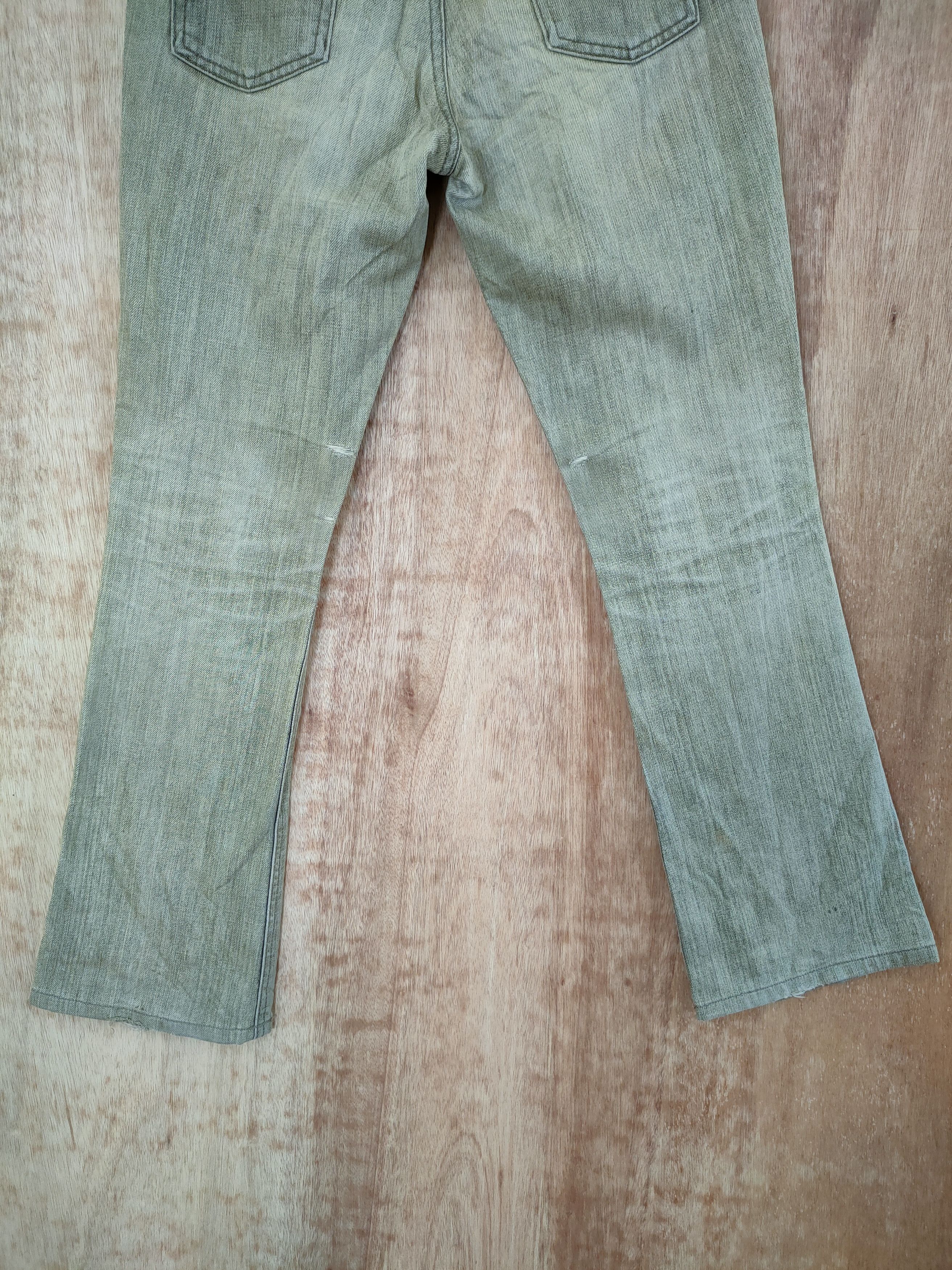 Edwin Something Edwin distressed denim pants jeans vintage #46-629 Size 29" - 7 Thumbnail