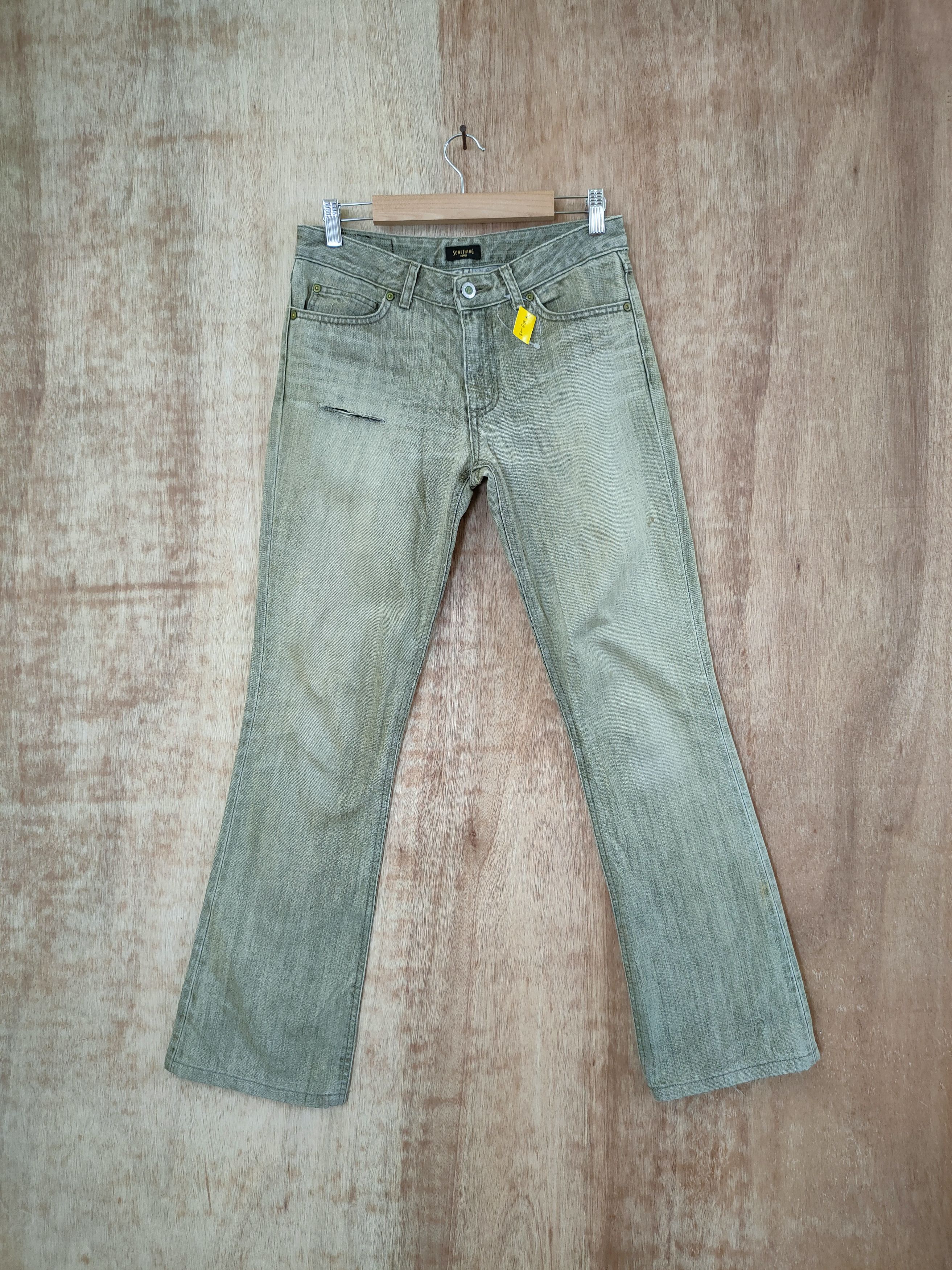 Something Edwin distressed denim pants jeans vintage #46-629