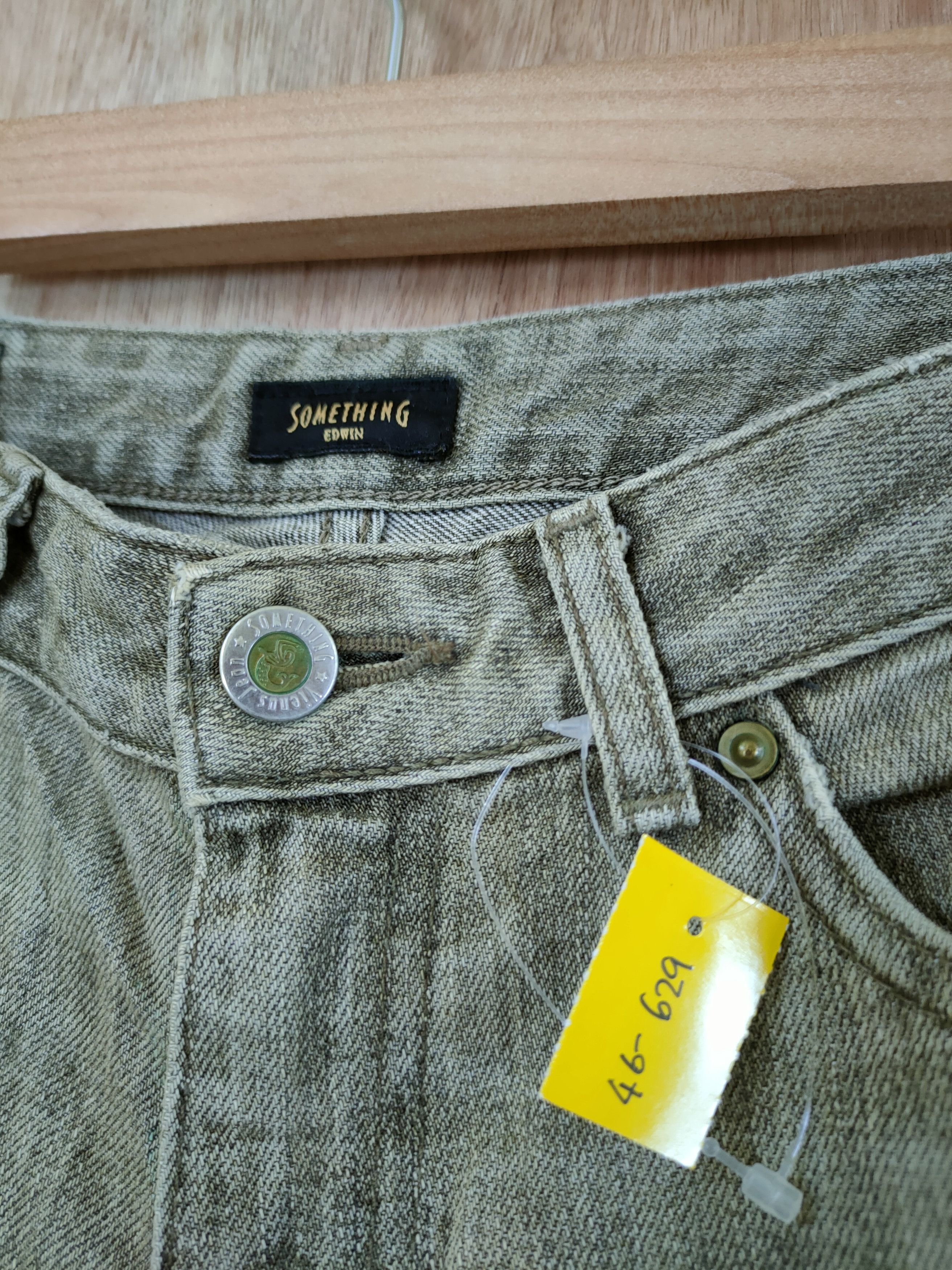 Edwin Something Edwin distressed denim pants jeans vintage #46-629 Size 29" - 5 Thumbnail