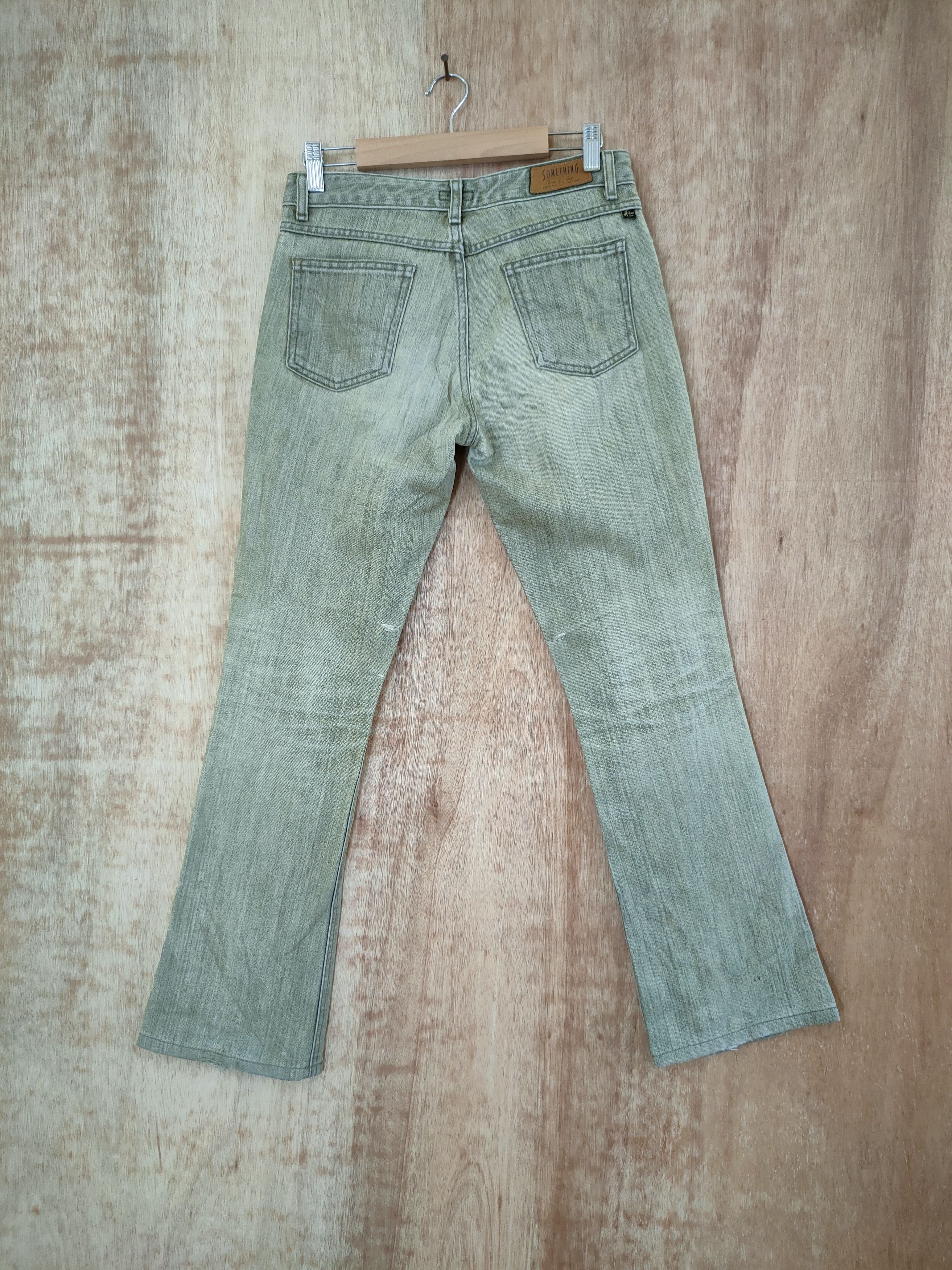 Edwin Something Edwin distressed denim pants jeans vintage #46-629 Size 29" - 6 Thumbnail