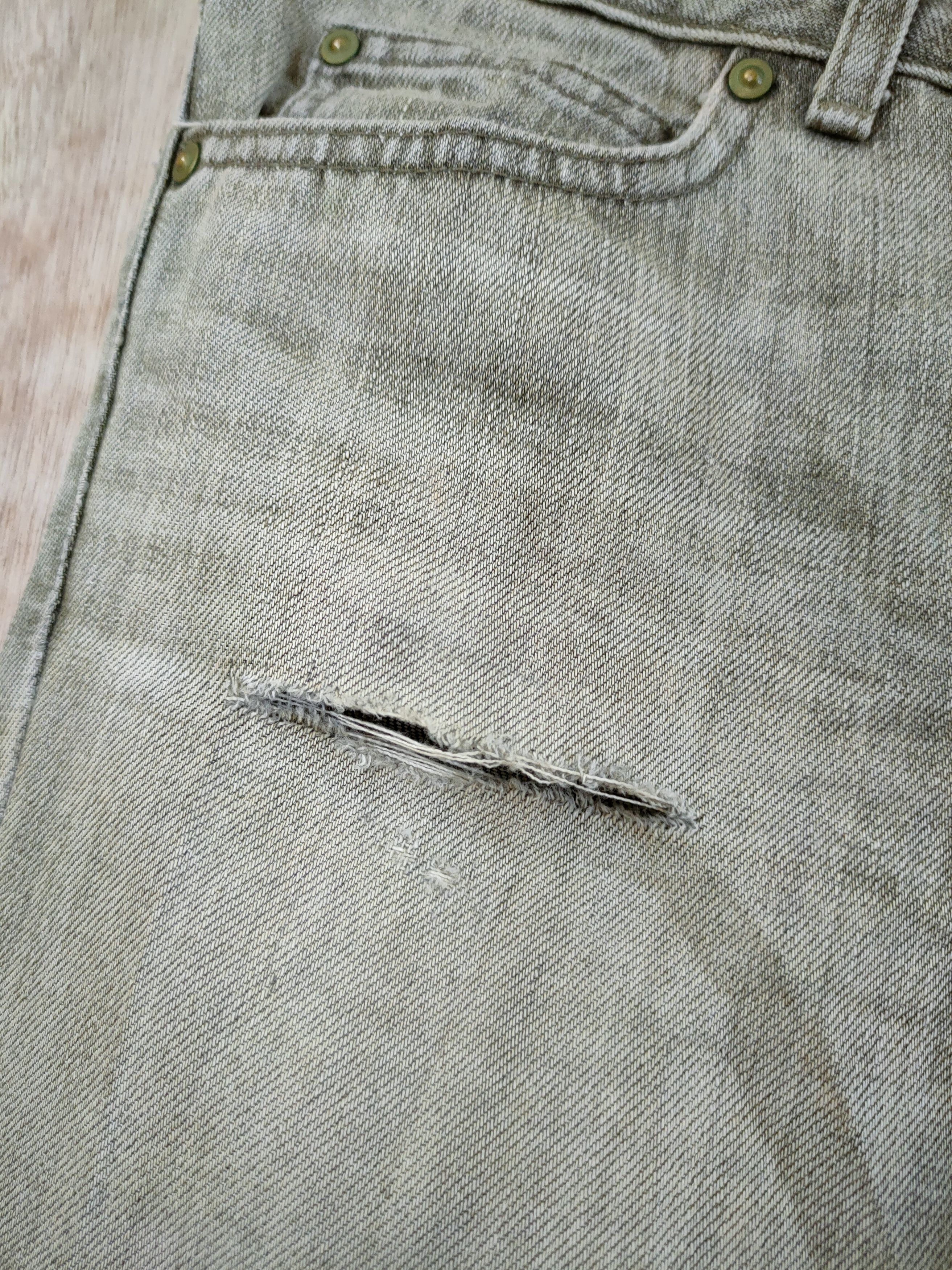 Edwin Something Edwin distressed denim pants jeans vintage #46-629 Size 29" - 4 Thumbnail