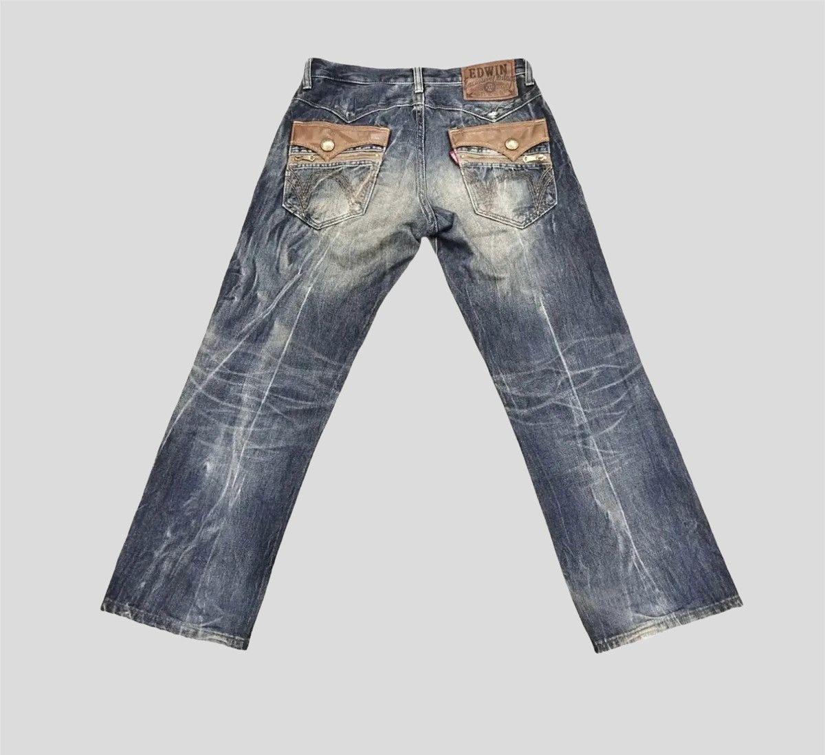 Edwin VINTAGE 90s EDWIN EXCLUSIVE SE RARE DESIGN SIZE 34X30 Size US 34 / EU 50 - 2 Thumbnail