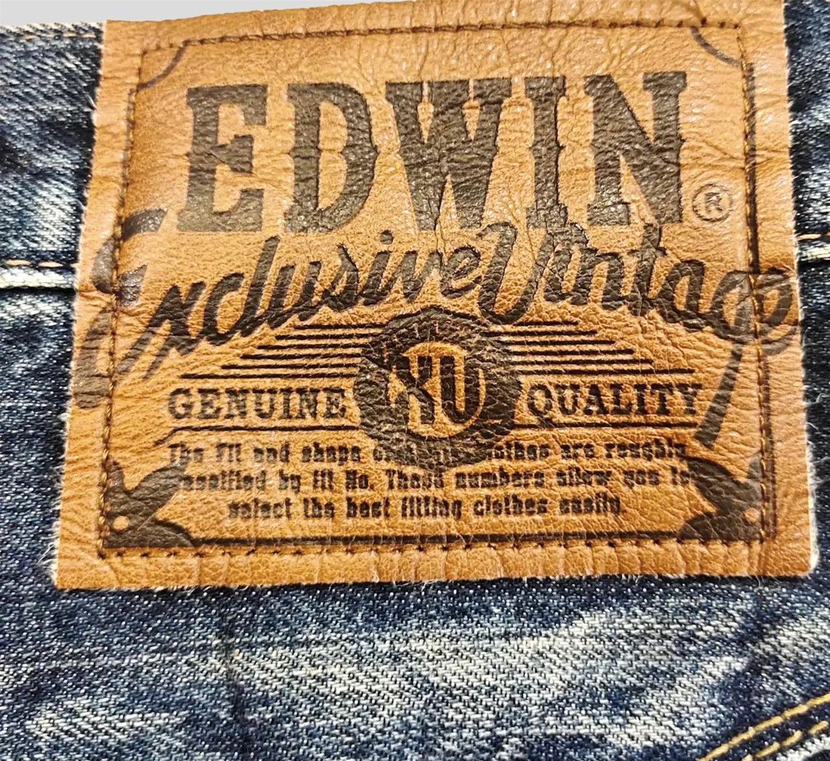 Edwin VINTAGE 90s EDWIN EXCLUSIVE SE RARE DESIGN SIZE 34X30 Size US 34 / EU 50 - 13 Thumbnail