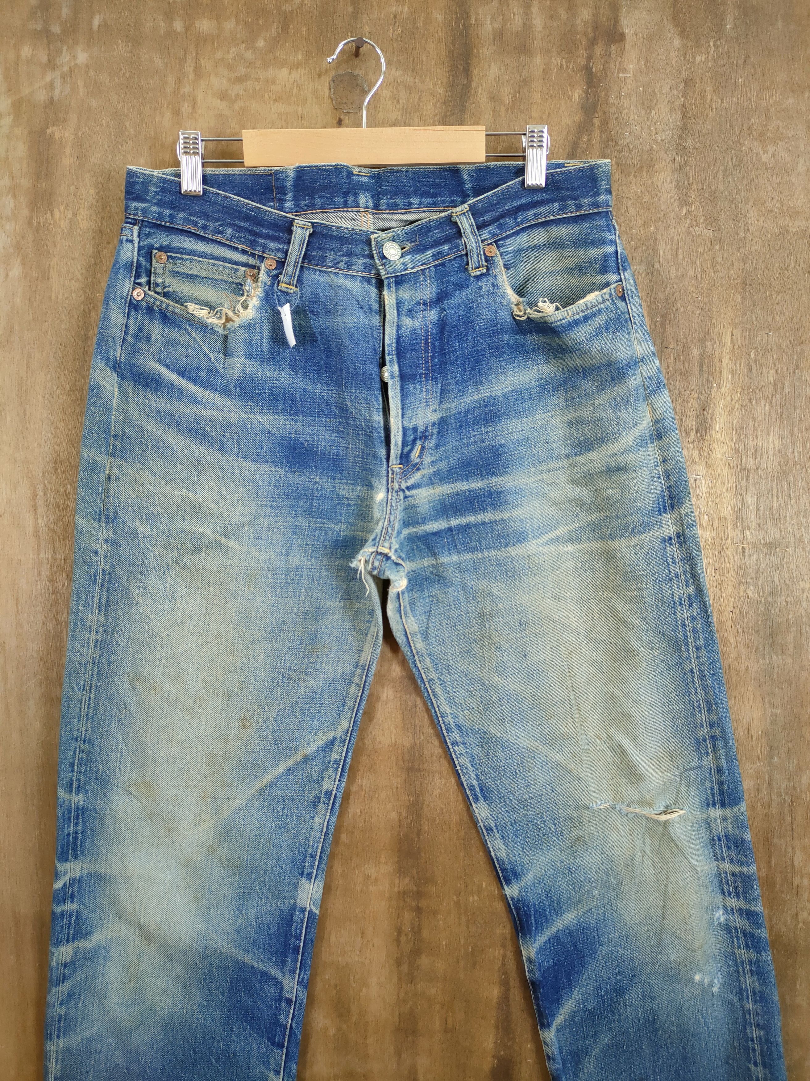 HOLLYWOOD RANCH MARKET DL Hollywood Ranch Market distressed denim jeans #46-897 Size US 32 / EU 48 - 4 Thumbnail