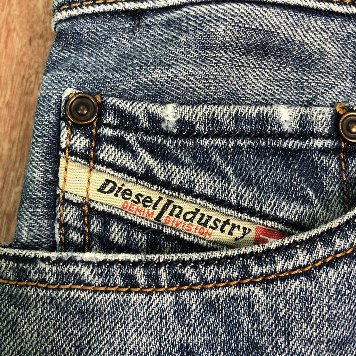 Diesel DLL Diesel Industry safado distressed Denim Jeans #c157 Size US 31 - 9 Thumbnail