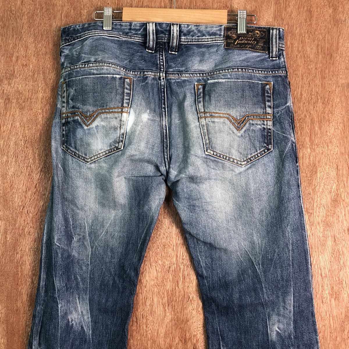 Diesel DLL Diesel Industry safado distressed Denim Jeans #c157 Size US 31 - 11 Thumbnail