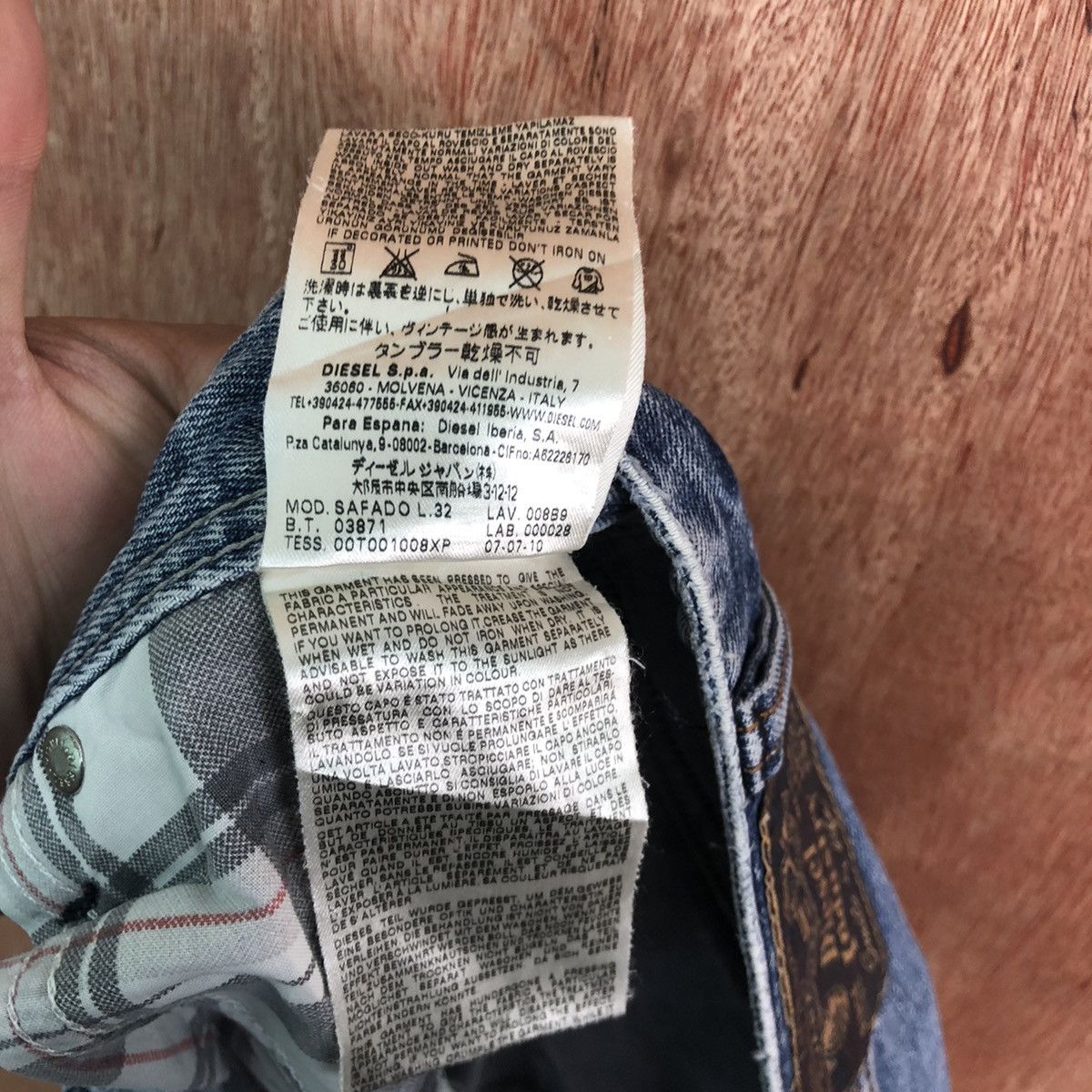 Diesel DLL Diesel Industry safado distressed Denim Jeans #c157 Size US 31 - 16 Thumbnail