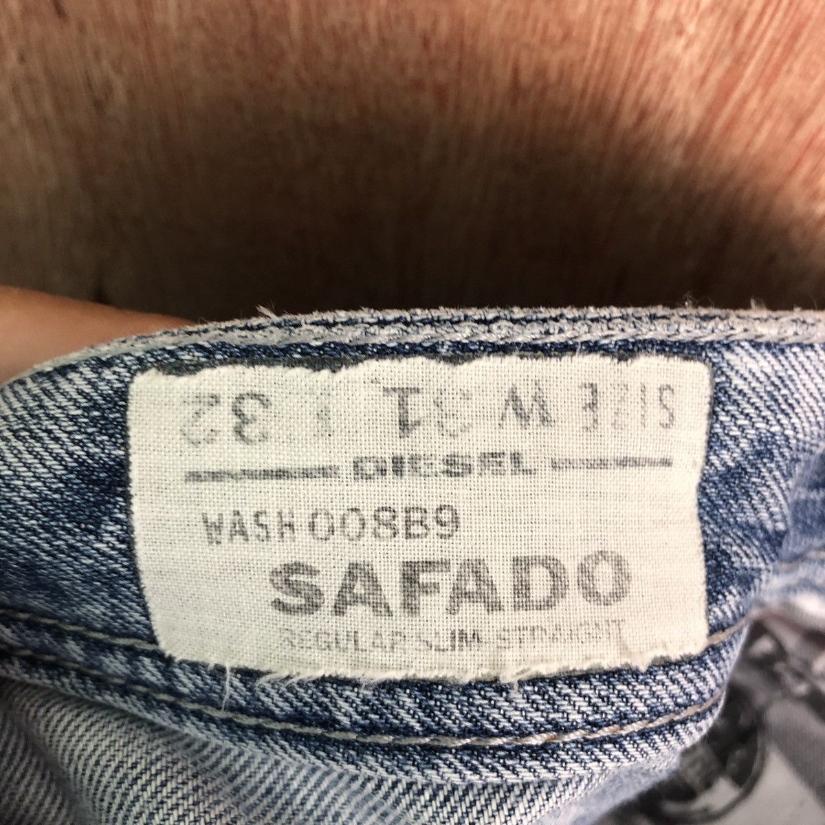 Diesel DLL Diesel Industry safado distressed Denim Jeans #c157 Size US 31 - 14 Thumbnail
