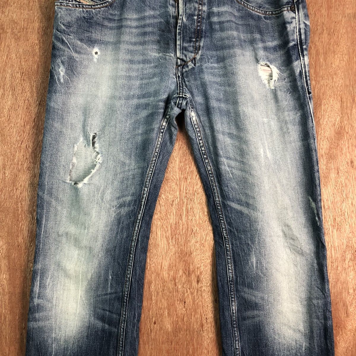 Diesel DLL Diesel Industry safado distressed Denim Jeans #c157 Size US 31 - 4 Thumbnail