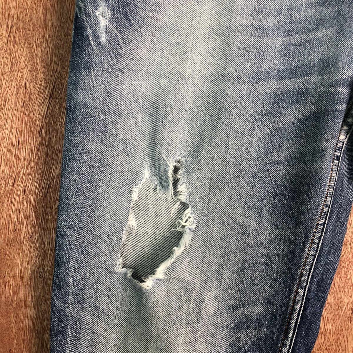 Diesel DLL Diesel Industry safado distressed Denim Jeans #c157 Size US 31 - 5 Thumbnail