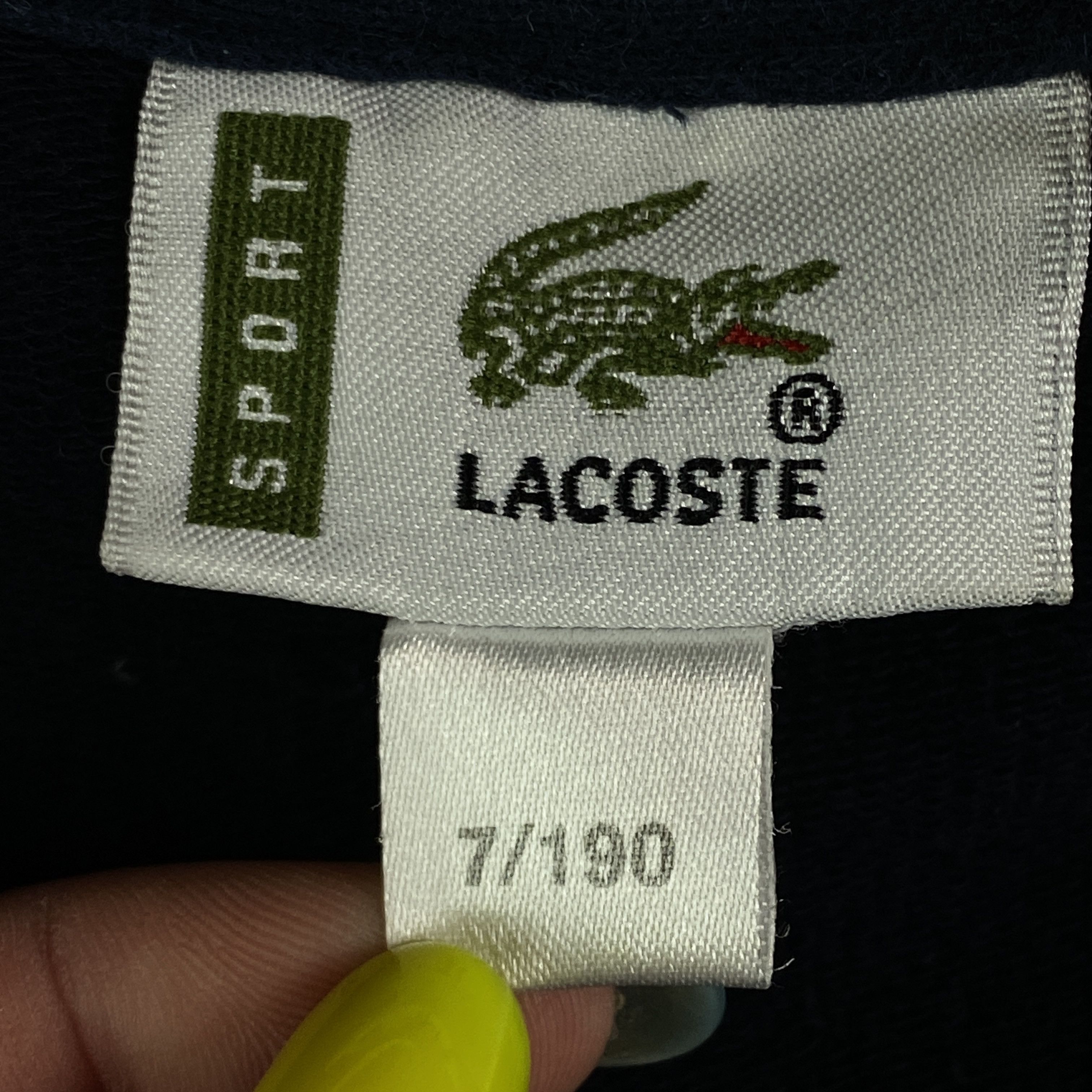Lacoste × Vintage Men’s Zip Bomber Sweatshirt Lacoste Vintage Size 7/190 (XL) Size US XL / EU 56 / 4 - 5 Thumbnail