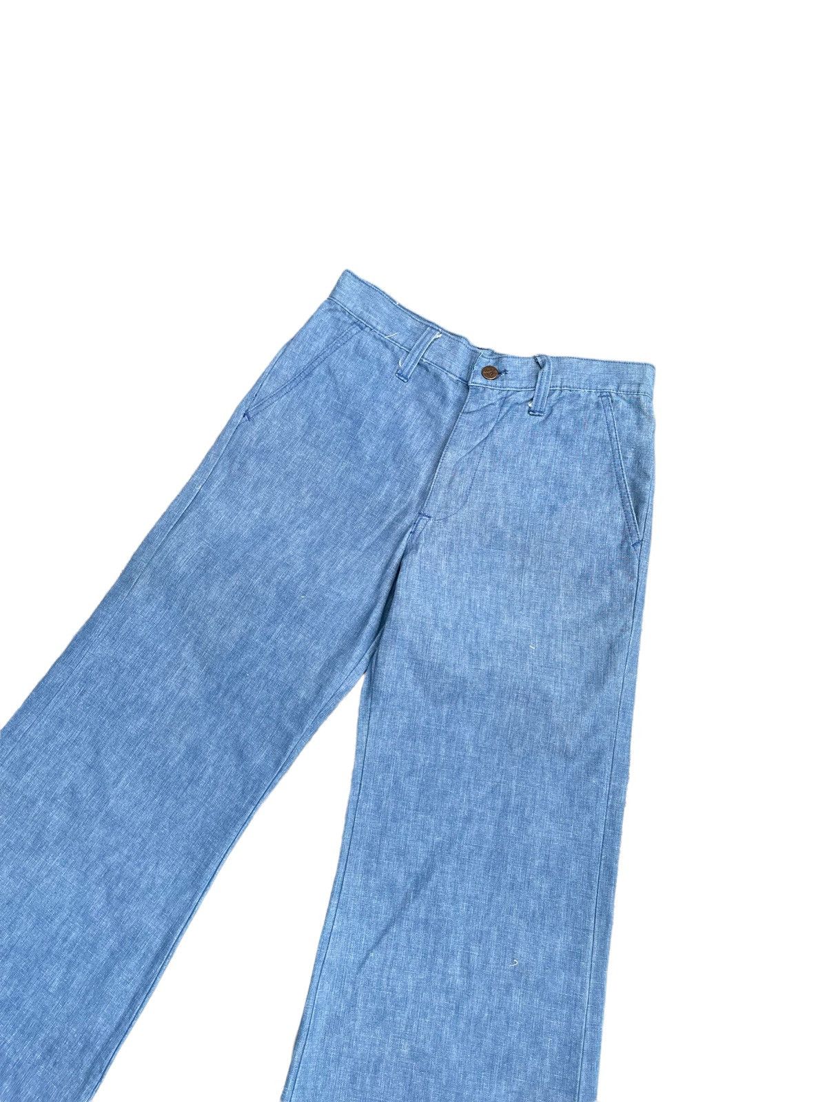 Japanese Brand Vintage 80’s Mark Five Wide Leg Denim Size US 29 - 3 Thumbnail