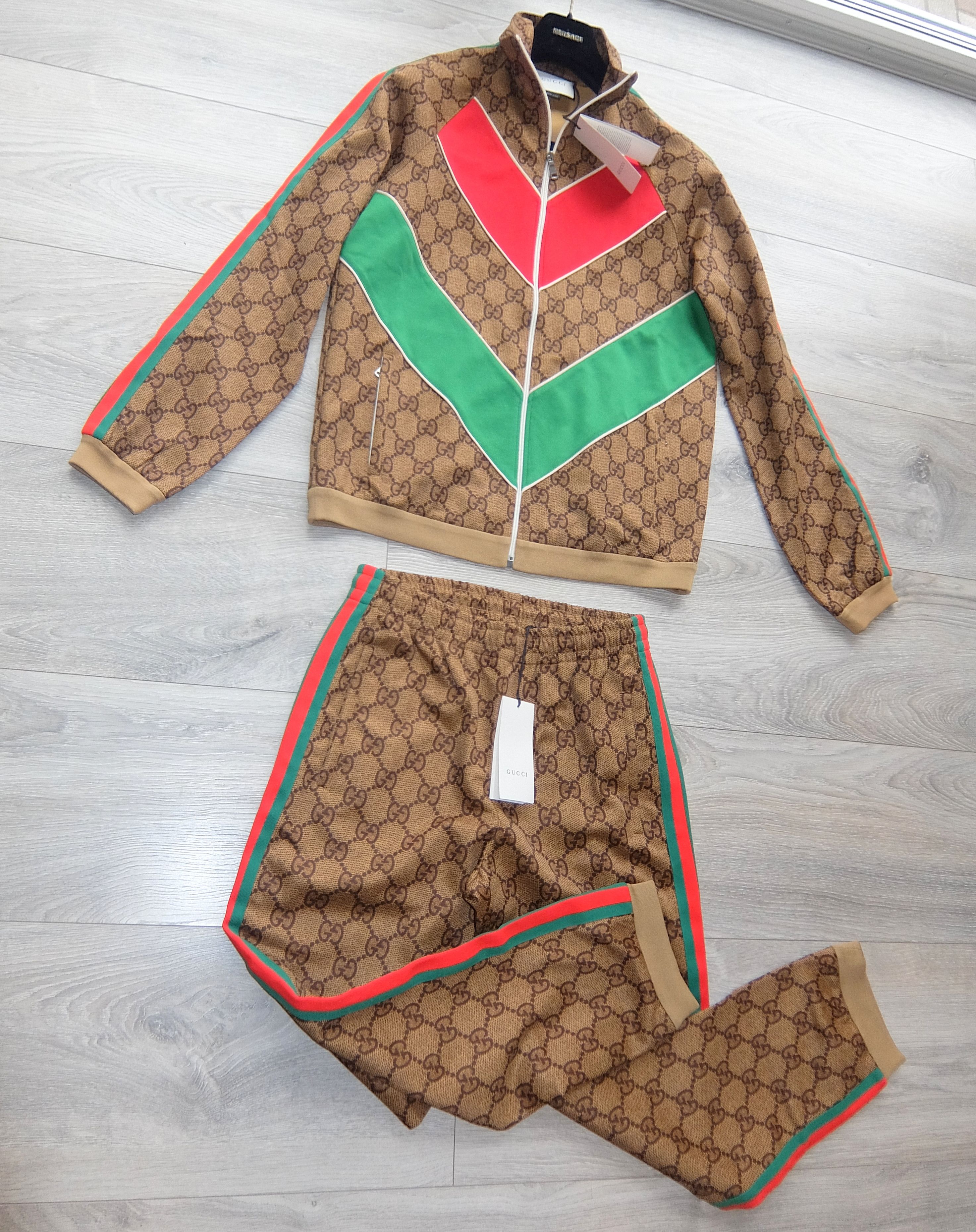 Gucci store brown tracksuit