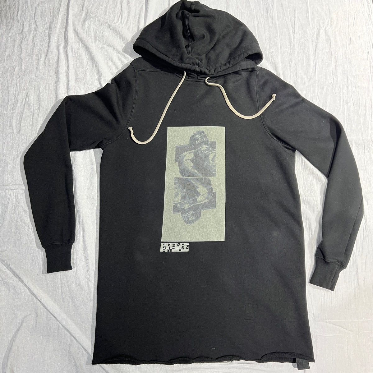Rick Owens DRKSHDW Graphic Print Oversized Hoodie
