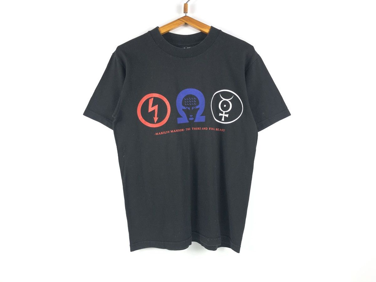 Band Tees × Marilyn Manson × Vintage Vintage Marilyn Manson t Shirt The Third And Final Beast Size US M / EU 48-50 / 2 - 1 Thumbnail