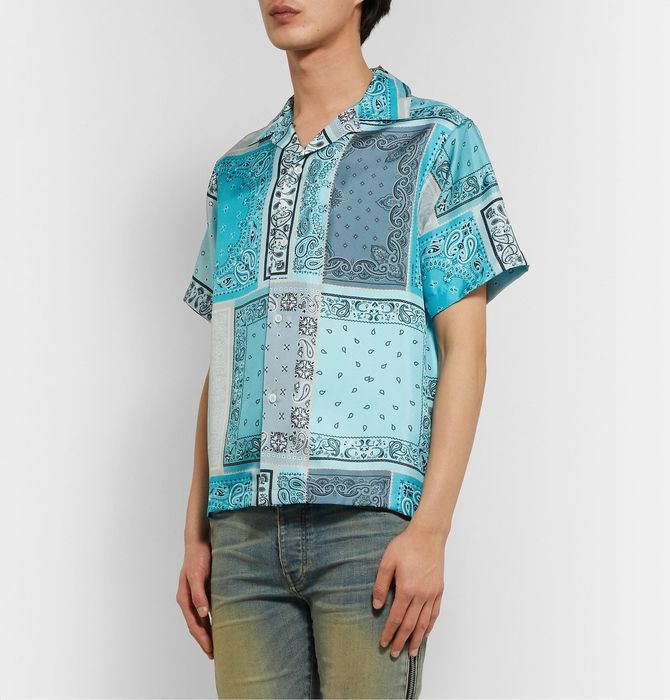 Stan Ray Kelapa Short Sleeve Bandana Shirt - Blue