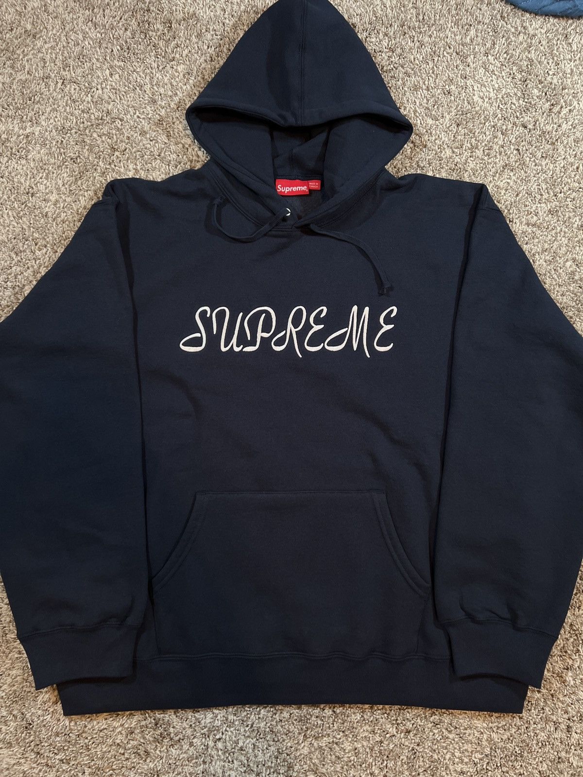 Supreme classic script hooded sweatshirt Supreme Classic Script