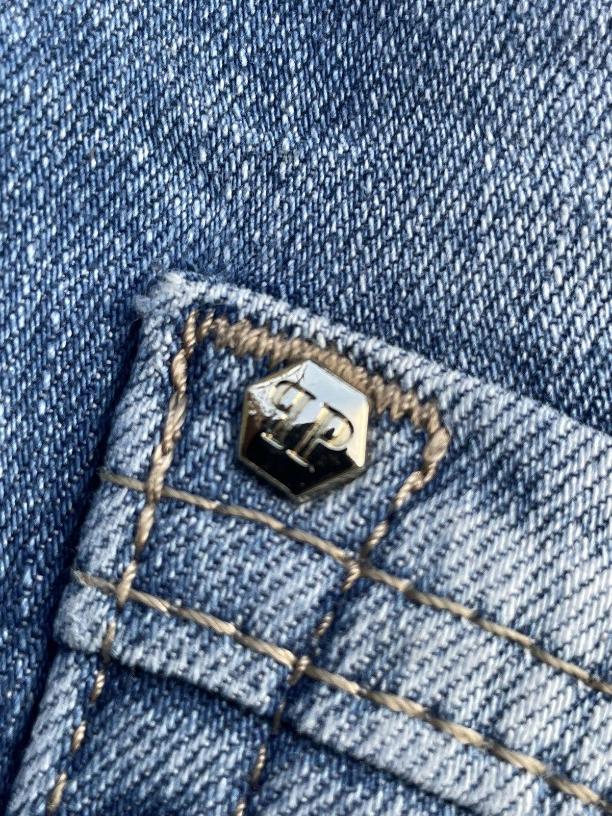 Designer × Philipp Plein Philipp Plein Miami Cut Distressed Denim Size US 33 - 15 Thumbnail