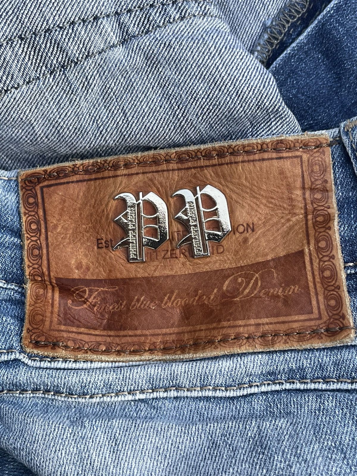 Designer × Philipp Plein Philipp Plein Miami Cut Distressed Denim Size US 33 - 14 Thumbnail