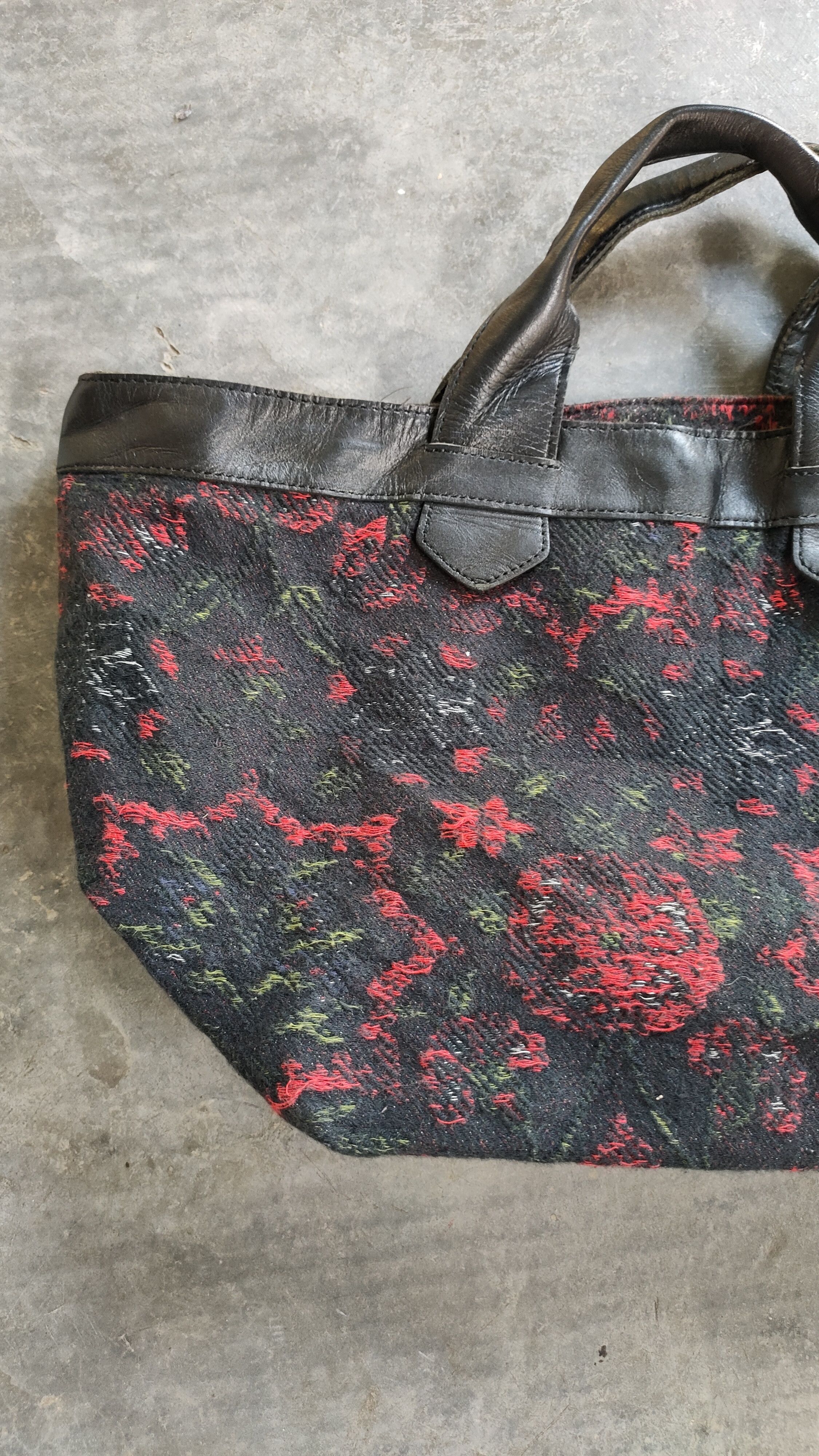 Yohji Yamamoto VTG YOHJI YAMAMOTO Y's TAPESTRY FLORAL TOTE BAG Size ONE SIZE - 4 Thumbnail