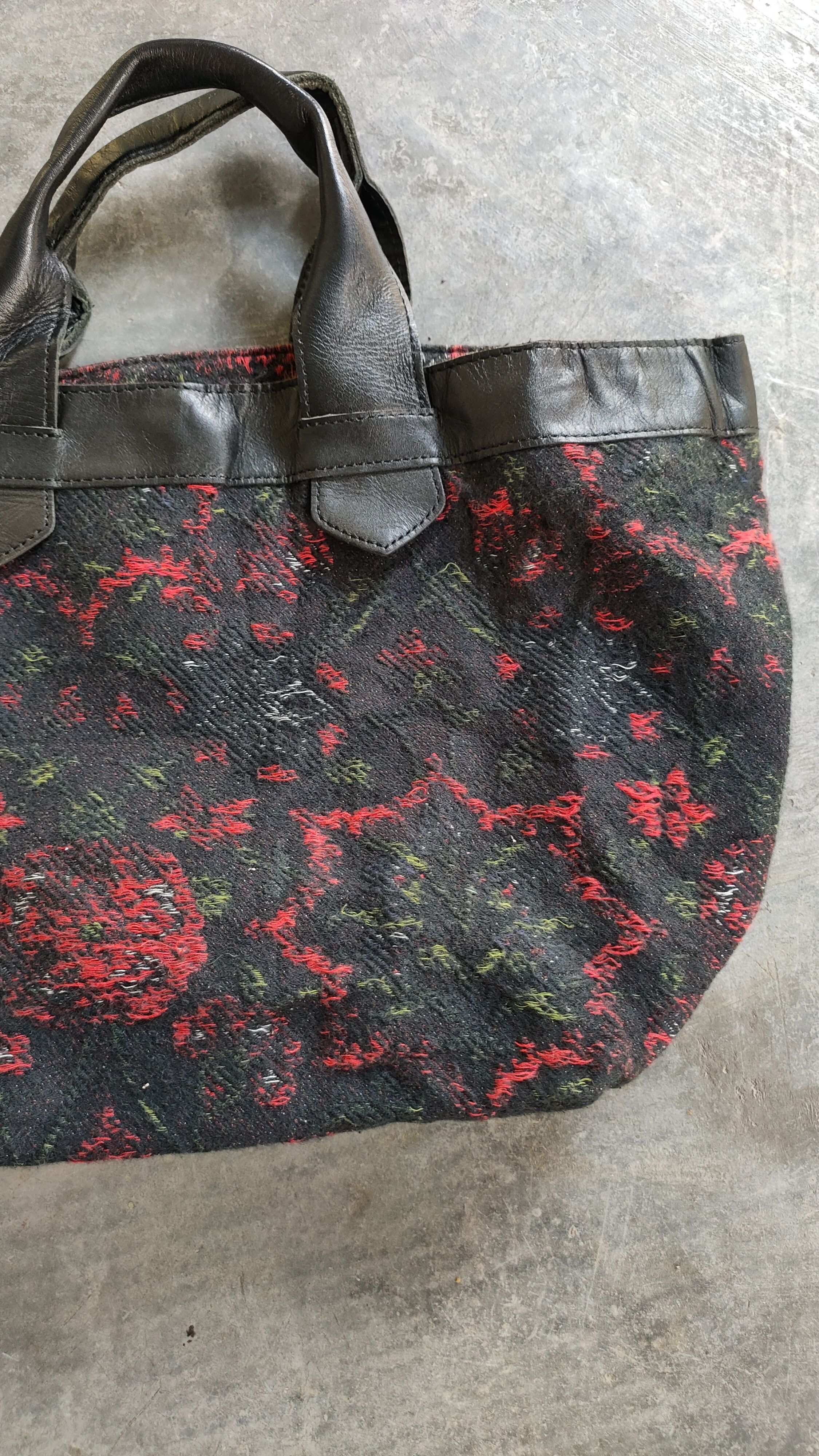 Yohji Yamamoto VTG YOHJI YAMAMOTO Y's TAPESTRY FLORAL TOTE BAG Size ONE SIZE - 5 Thumbnail