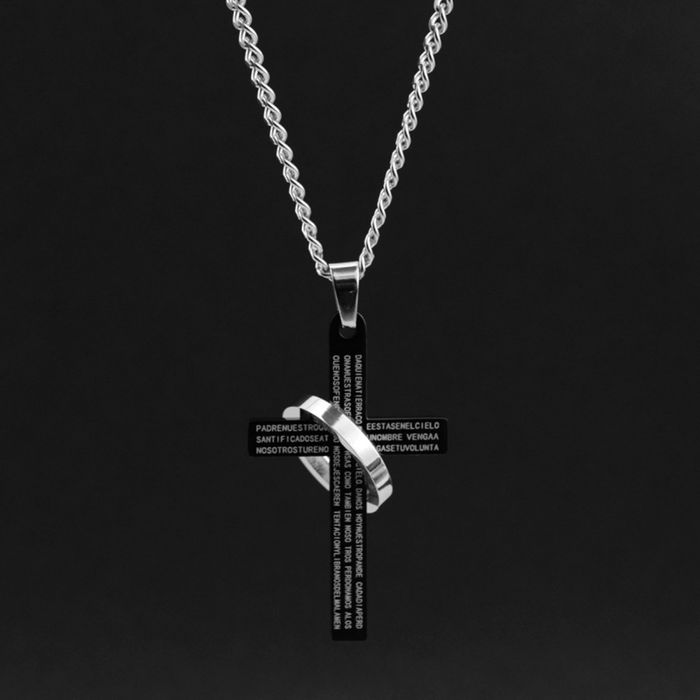 Vintage Punkrock Black Crucifix Ring Cross Necklace Grailed
