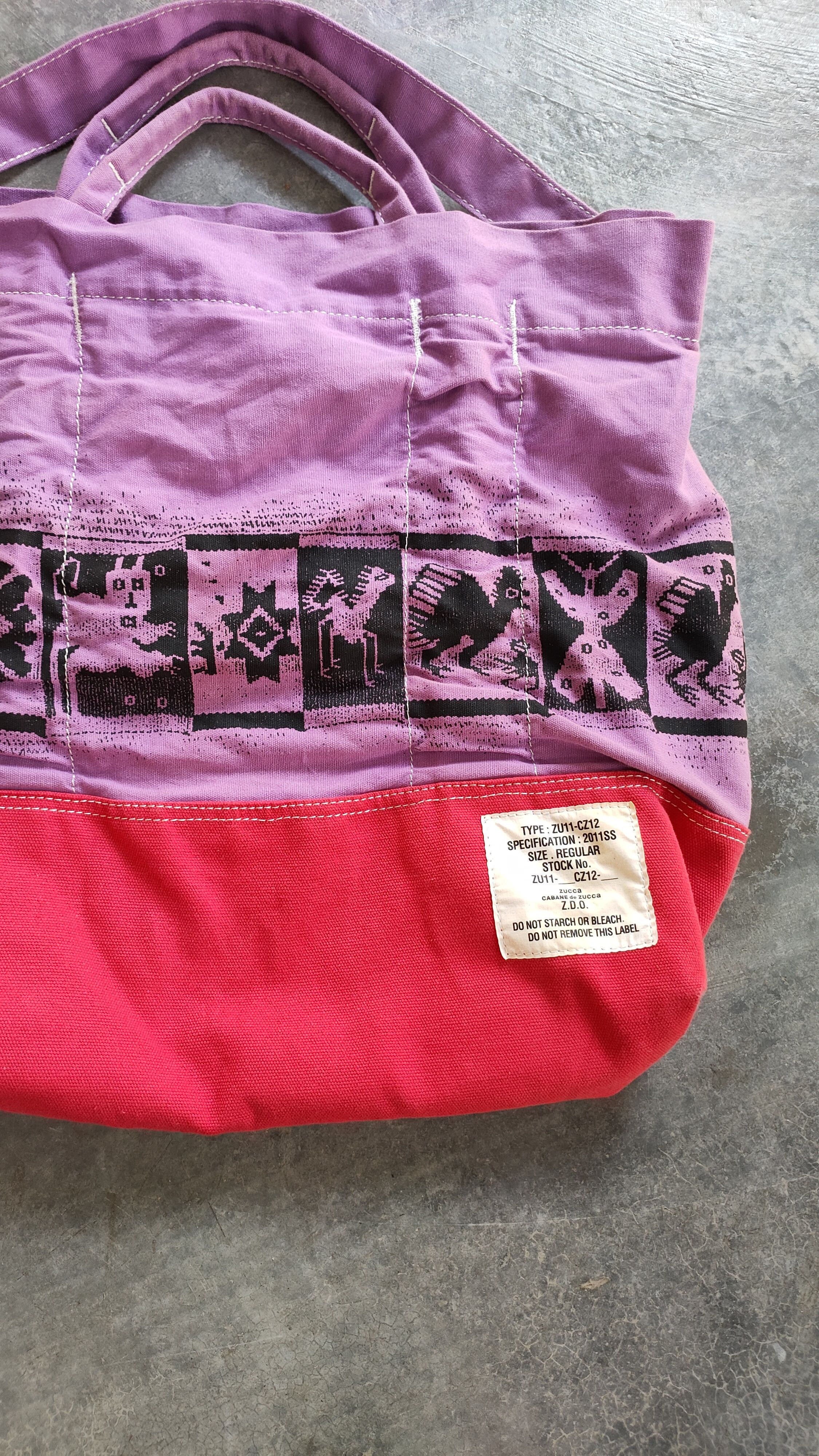 Issey Miyake VTG ZUCCA ULTRAMAN MONSTER TOTE BAG Size ONE SIZE - 9 Thumbnail