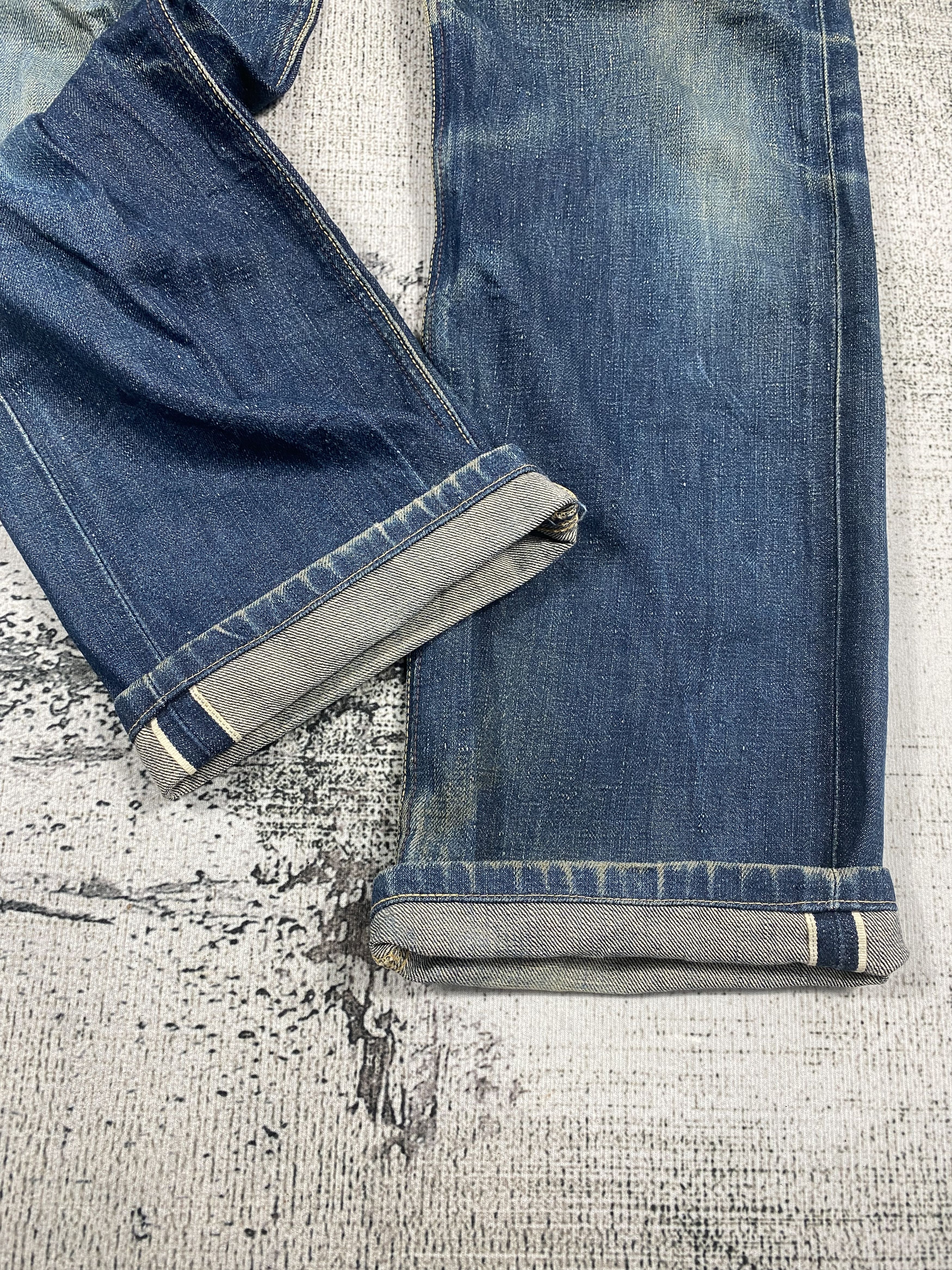 Lee × Vintage Lee Union Made Redline Rusty Distressed Denims Size US 29 - 3 Thumbnail