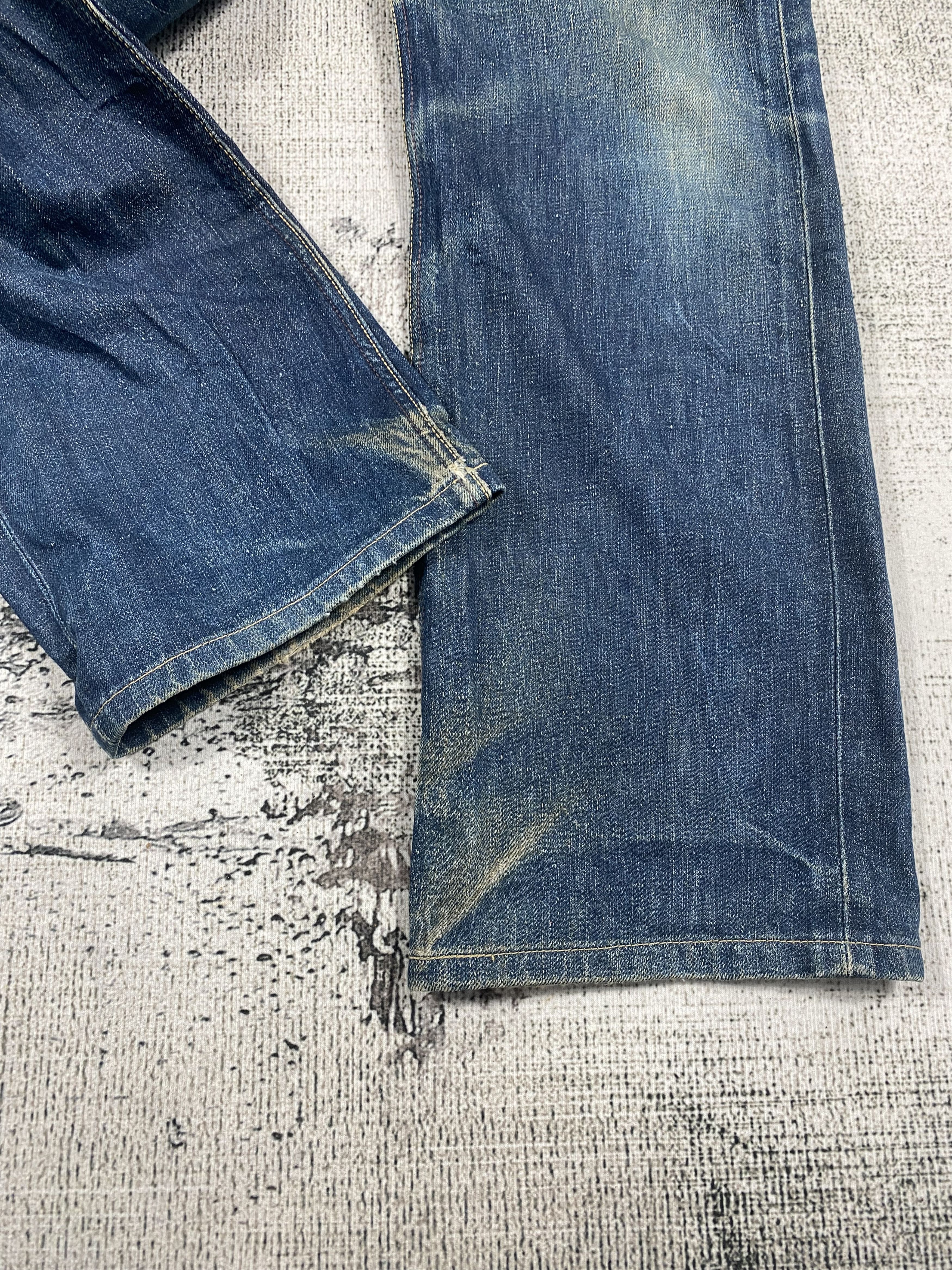 Lee × Vintage Lee Union Made Redline Rusty Distressed Denims Size US 29 - 5 Thumbnail