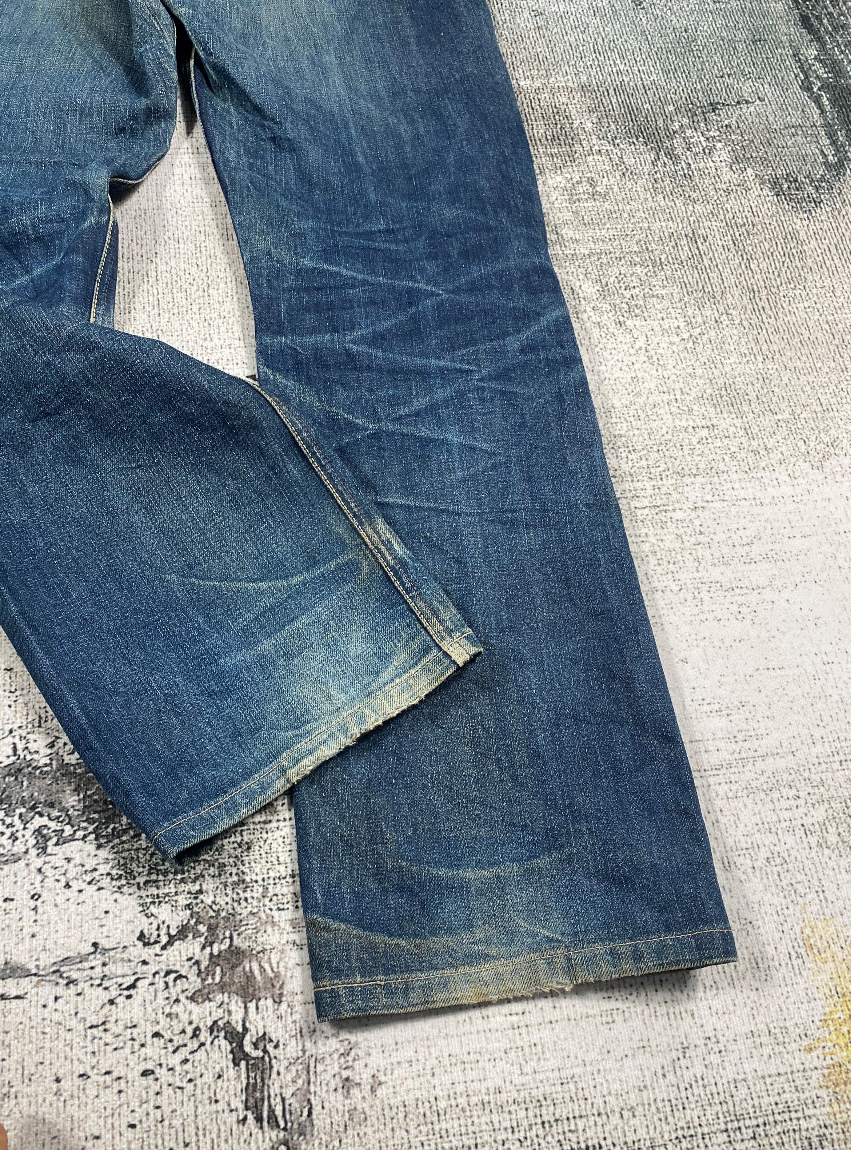 Lee × Vintage Lee Union Made Redline Rusty Distressed Denims Size US 29 - 13 Thumbnail