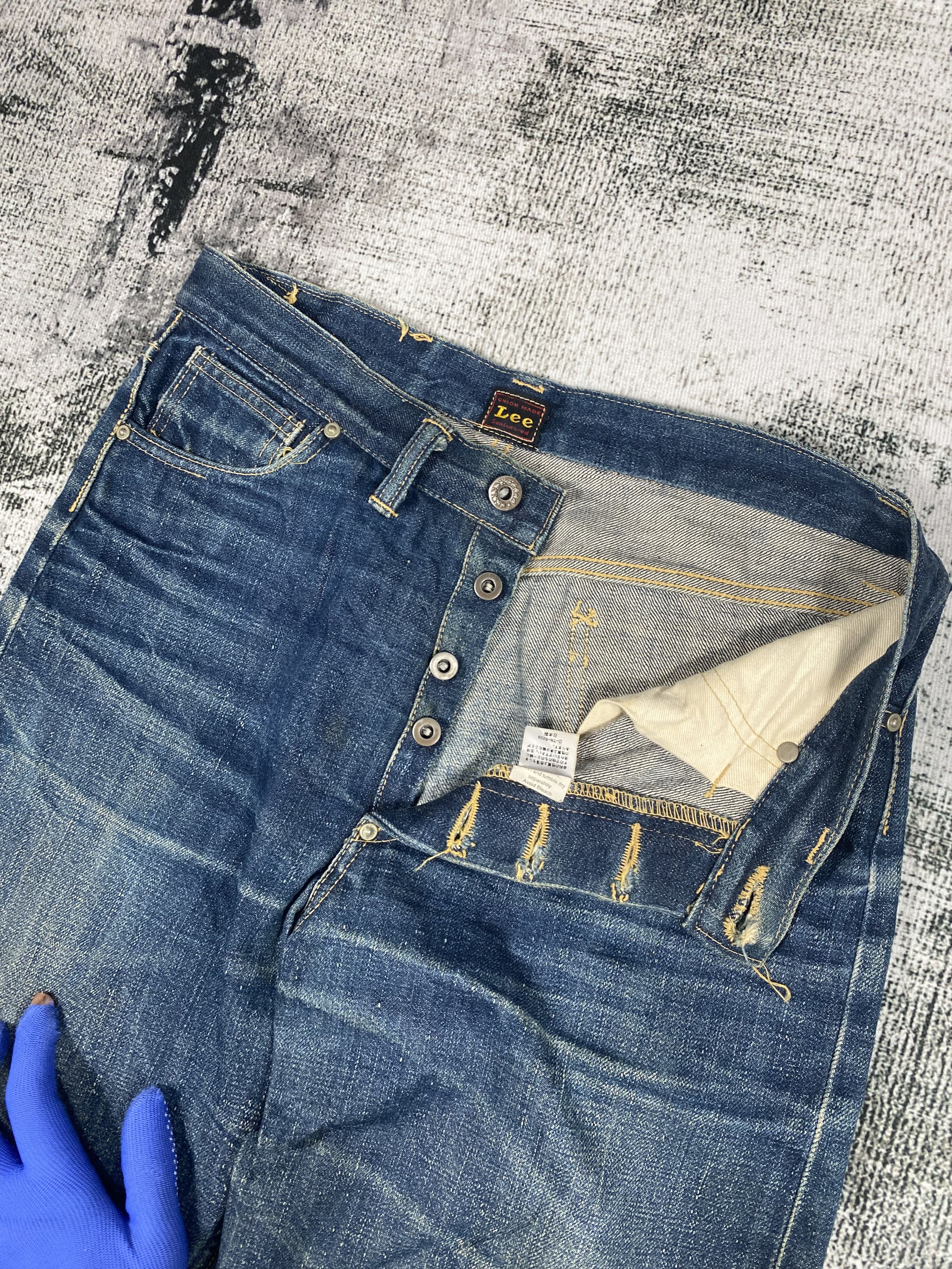 Lee × Vintage Lee Union Made Redline Rusty Distressed Denims Size US 29 - 8 Thumbnail