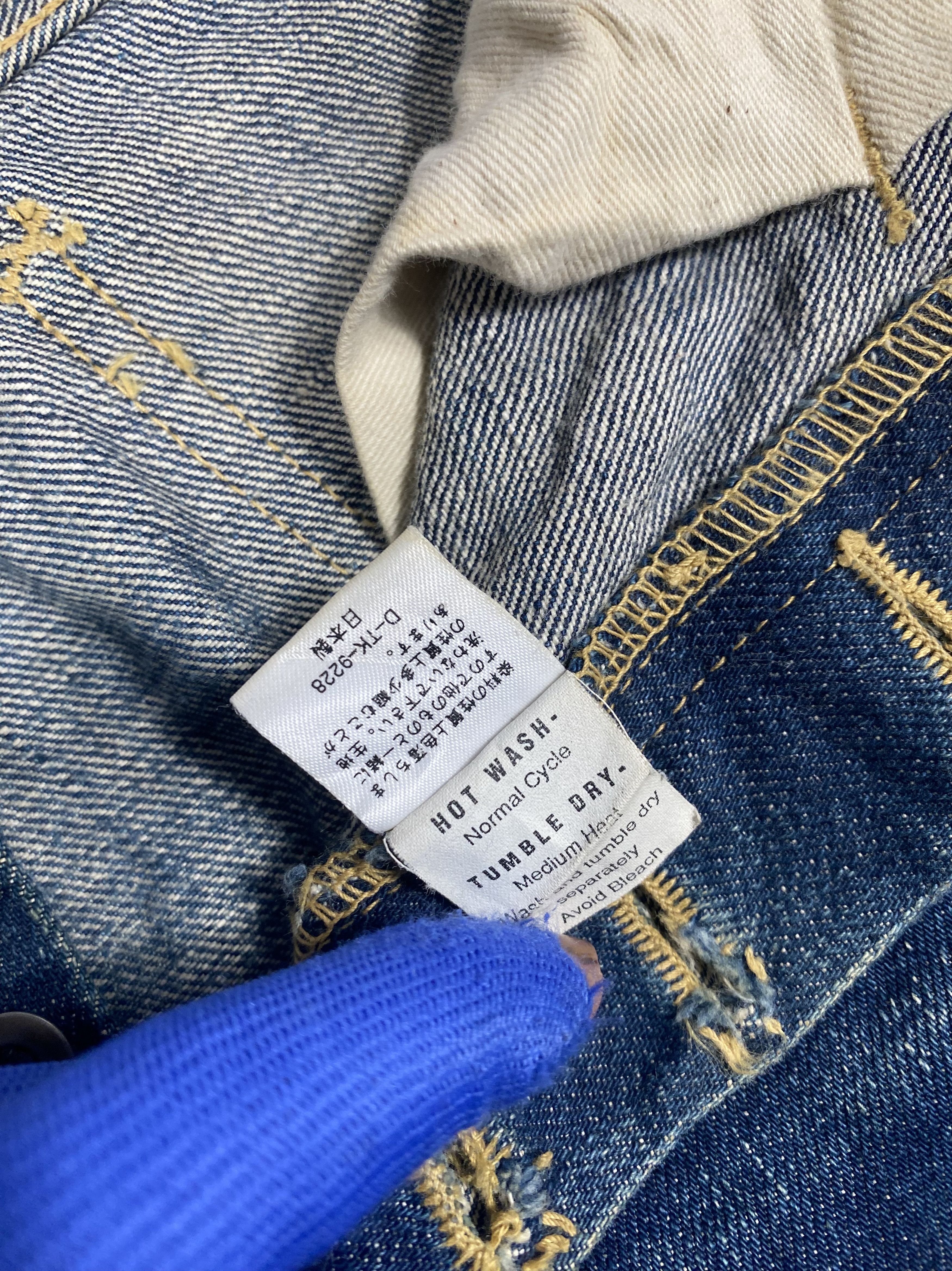 Lee × Vintage Lee Union Made Redline Rusty Distressed Denims Size US 29 - 10 Thumbnail