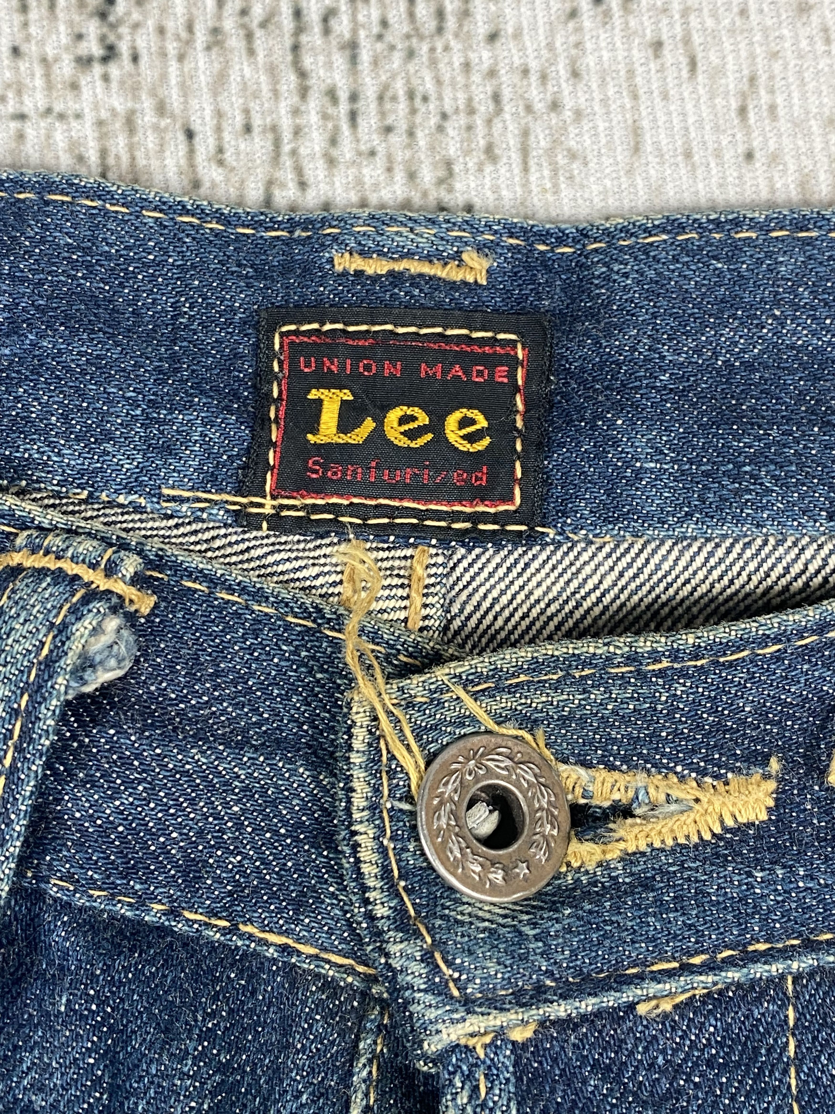 Lee × Vintage Lee Union Made Redline Rusty Distressed Denims Size US 29 - 7 Thumbnail