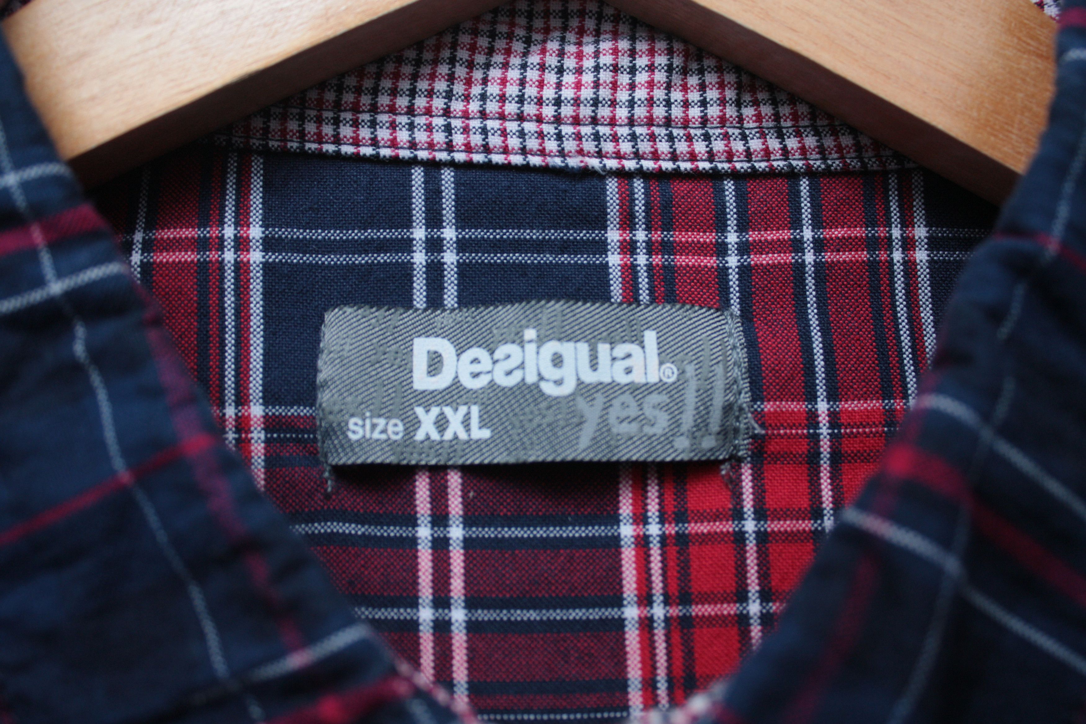 Desigual Desigual Patchwork Checkered L/S Shirt Men's Size US XL / EU 56 / 4 - 5 Thumbnail