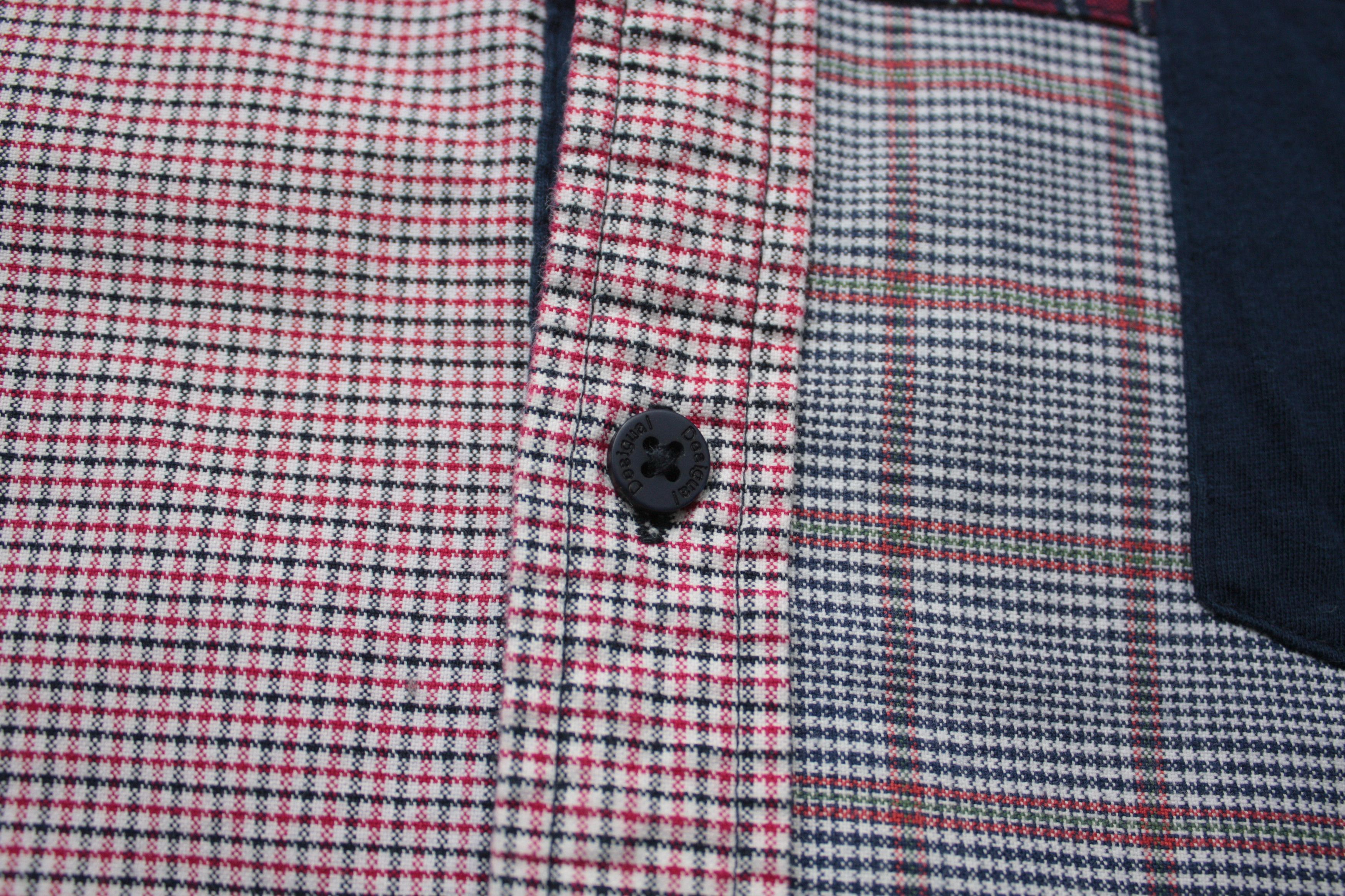 Desigual Desigual Patchwork Checkered L/S Shirt Men's Size US XL / EU 56 / 4 - 6 Thumbnail