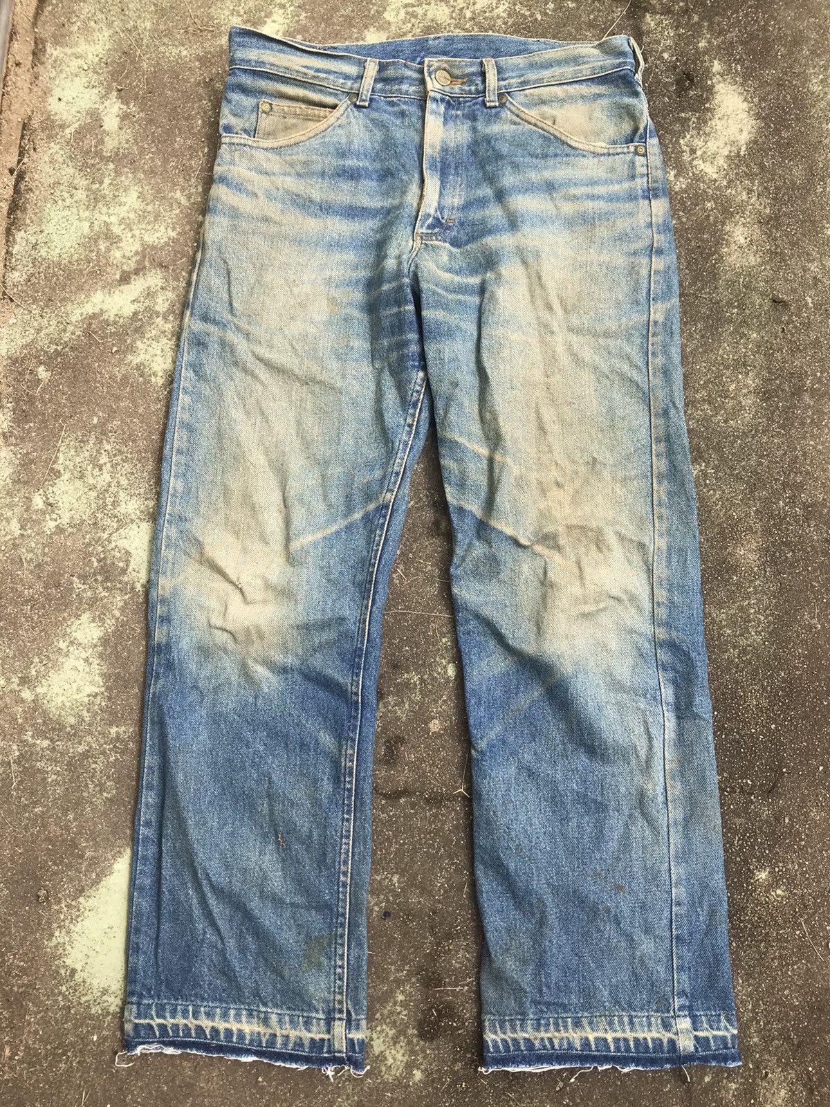 Lee Vintage Lee Riders Released Hem Size US 33 - 1 Thumbnail