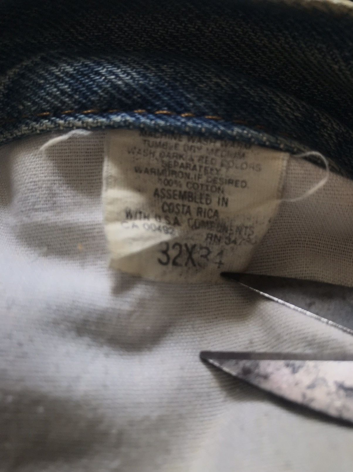 Lee Vintage Lee Riders Released Hem Size US 33 - 5 Thumbnail